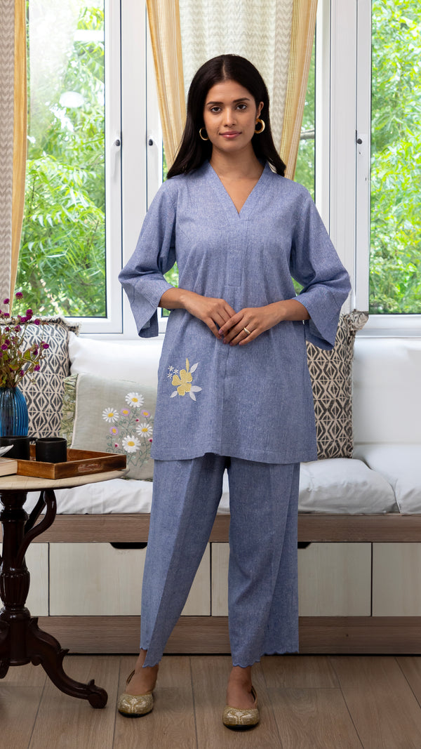 Water Flower Co Ord Set