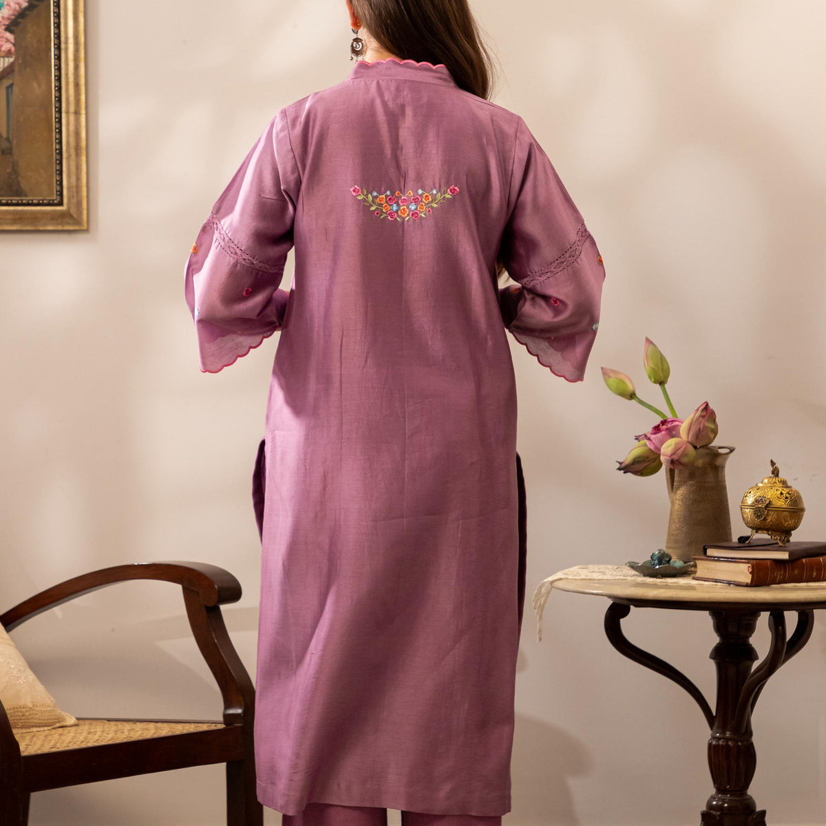 Mint Royal Kurthi Set