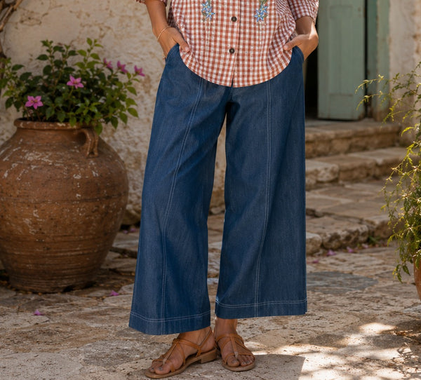 Denim Straight Pants hover