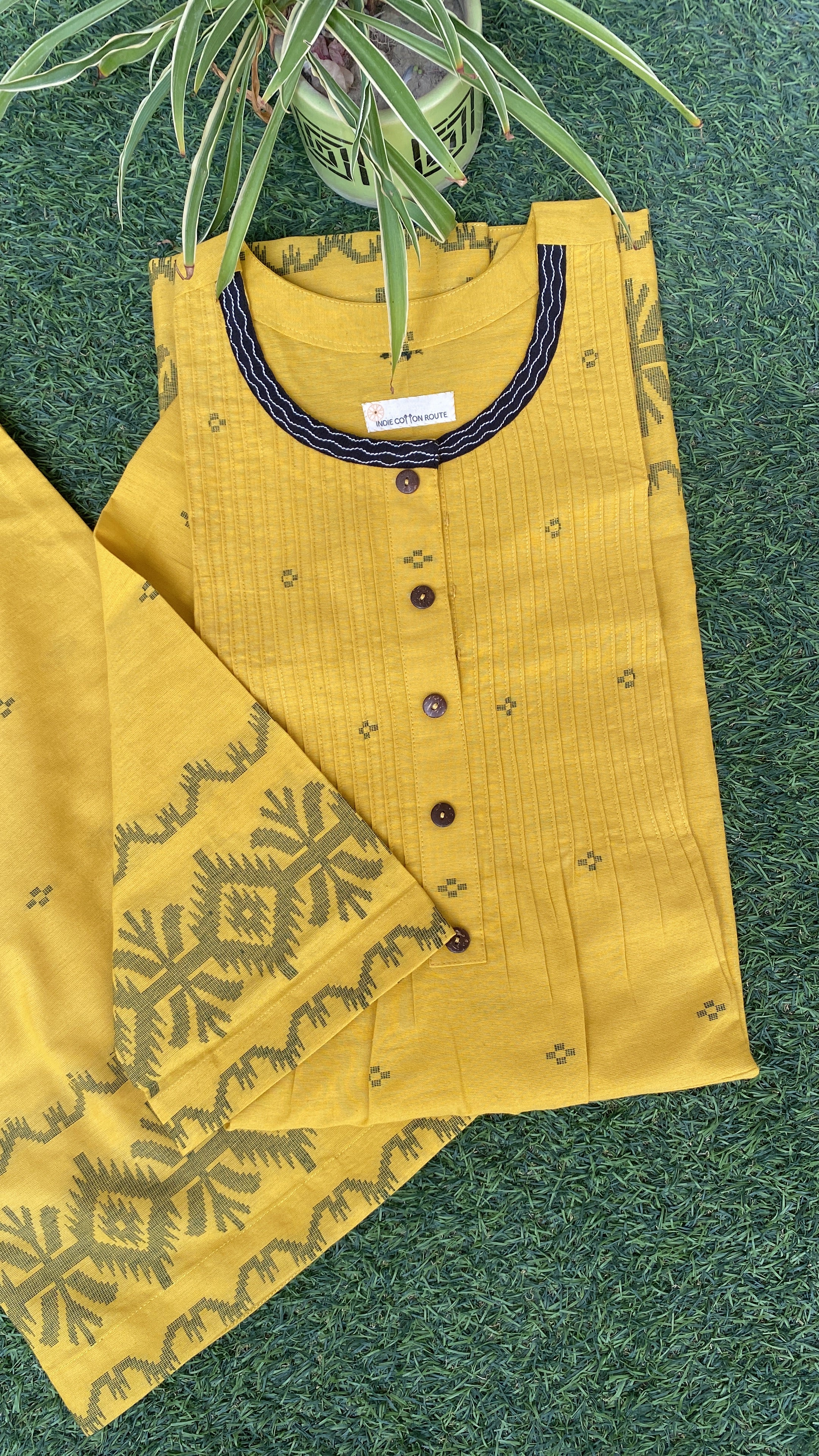 Sunshine Jamdani co ord set