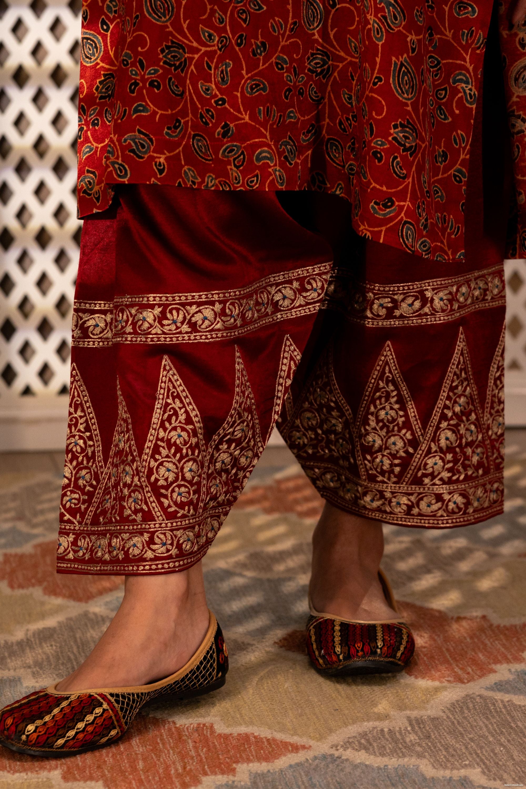 Ruhani Ajrak Kurta Set