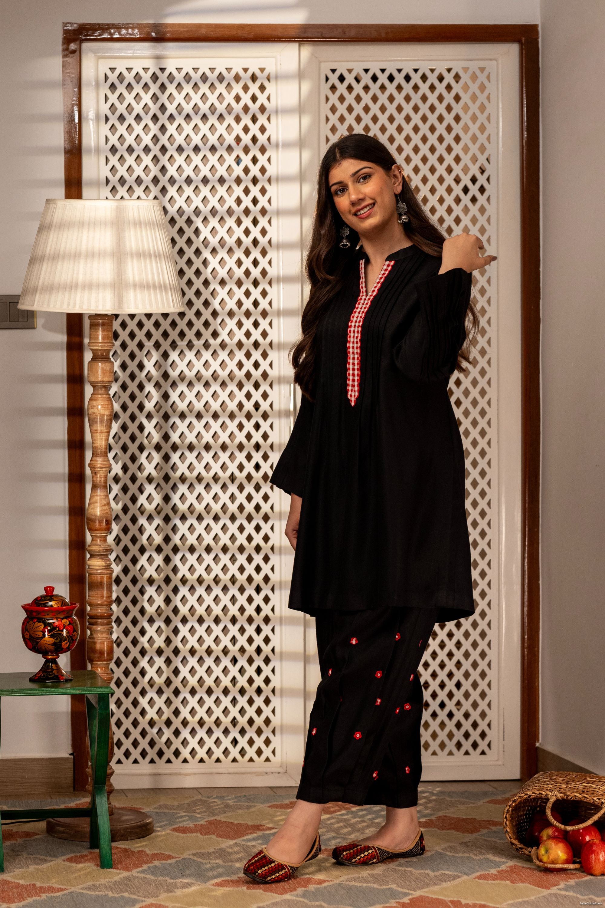 Black Rose Co Ord Set