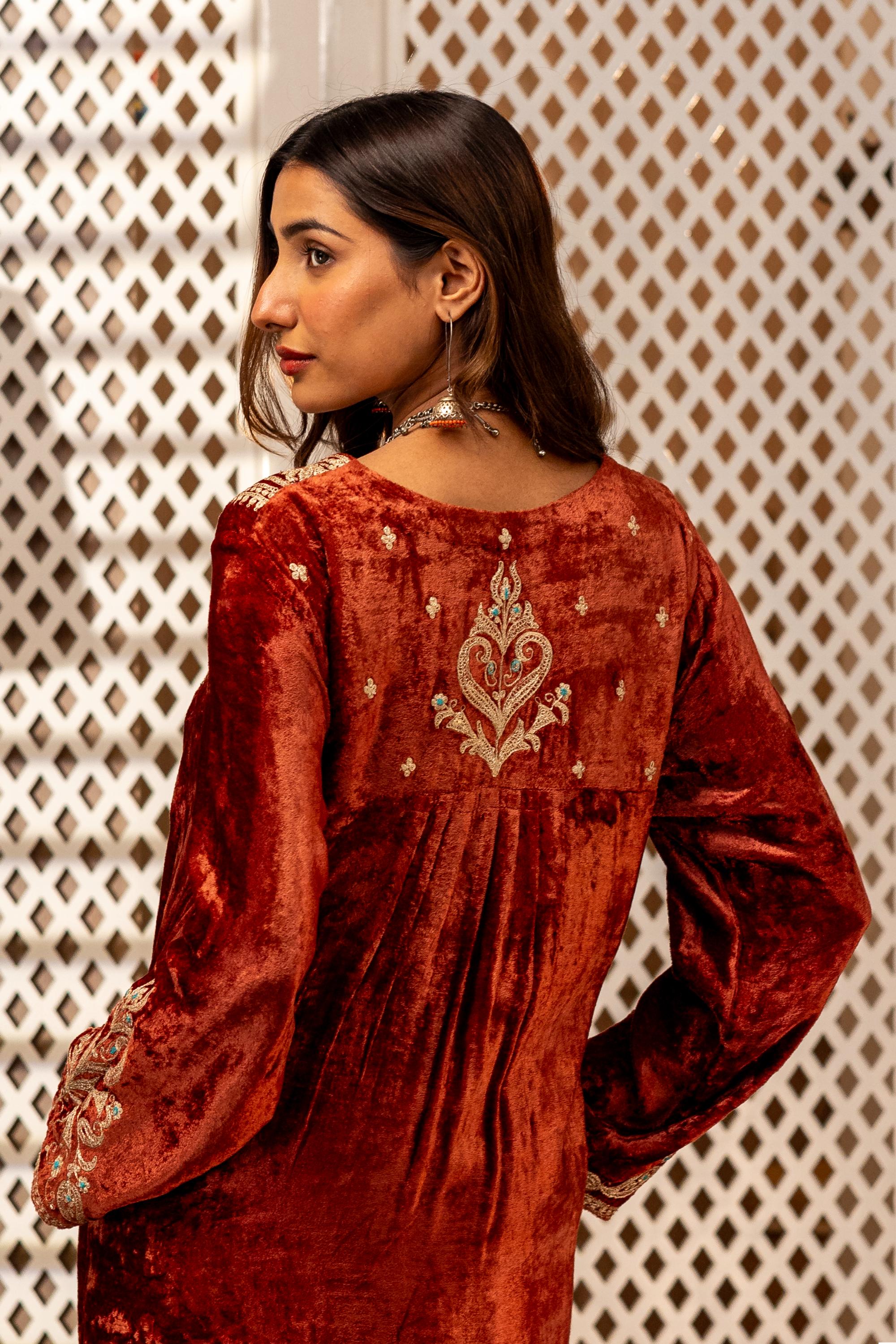 Kesar Kashmiri Kurta Dress