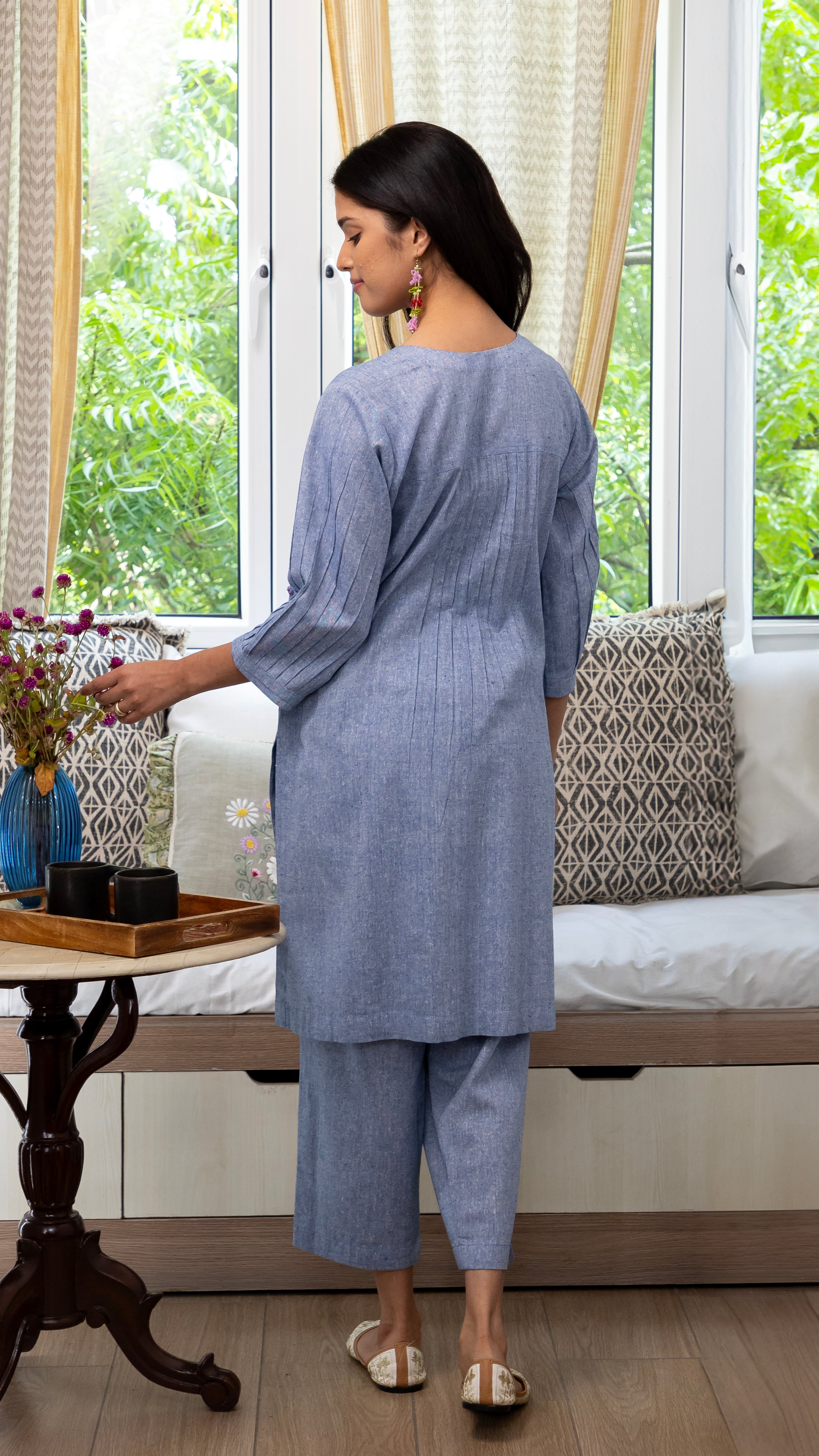 Blue Roses Co Ord Set