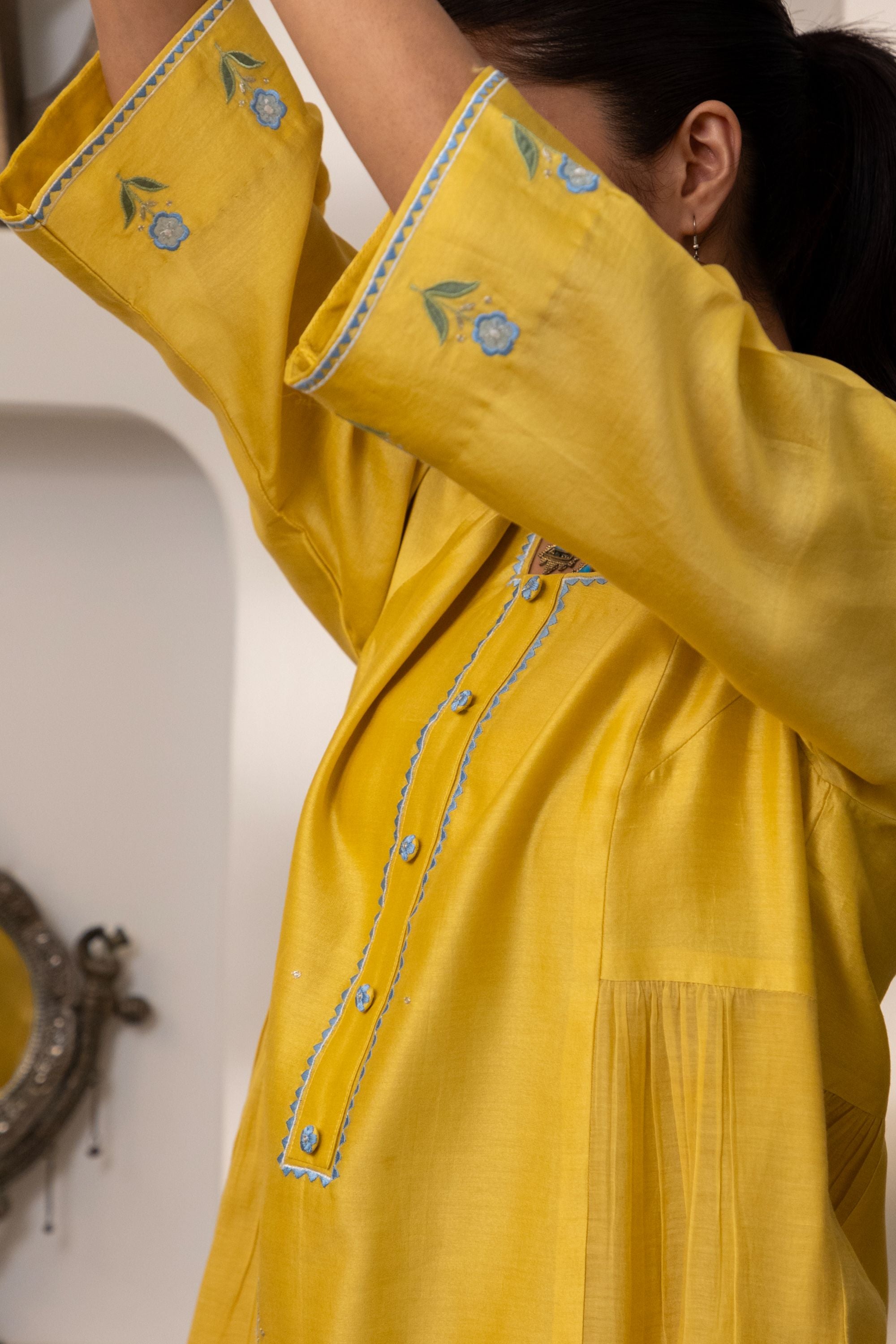 Lemon Flower Festive Coord Set