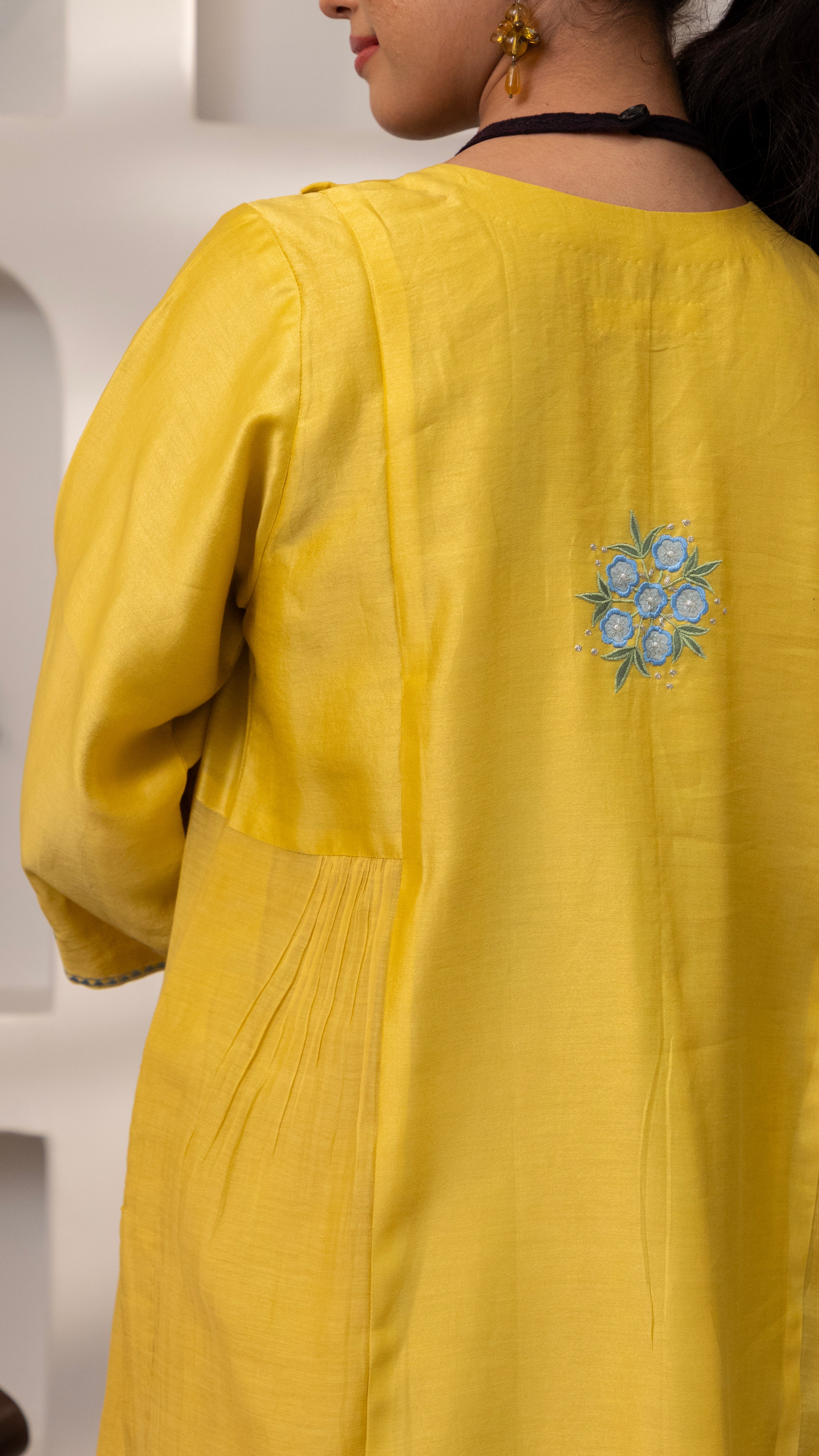 Lemon flower Kurta Set