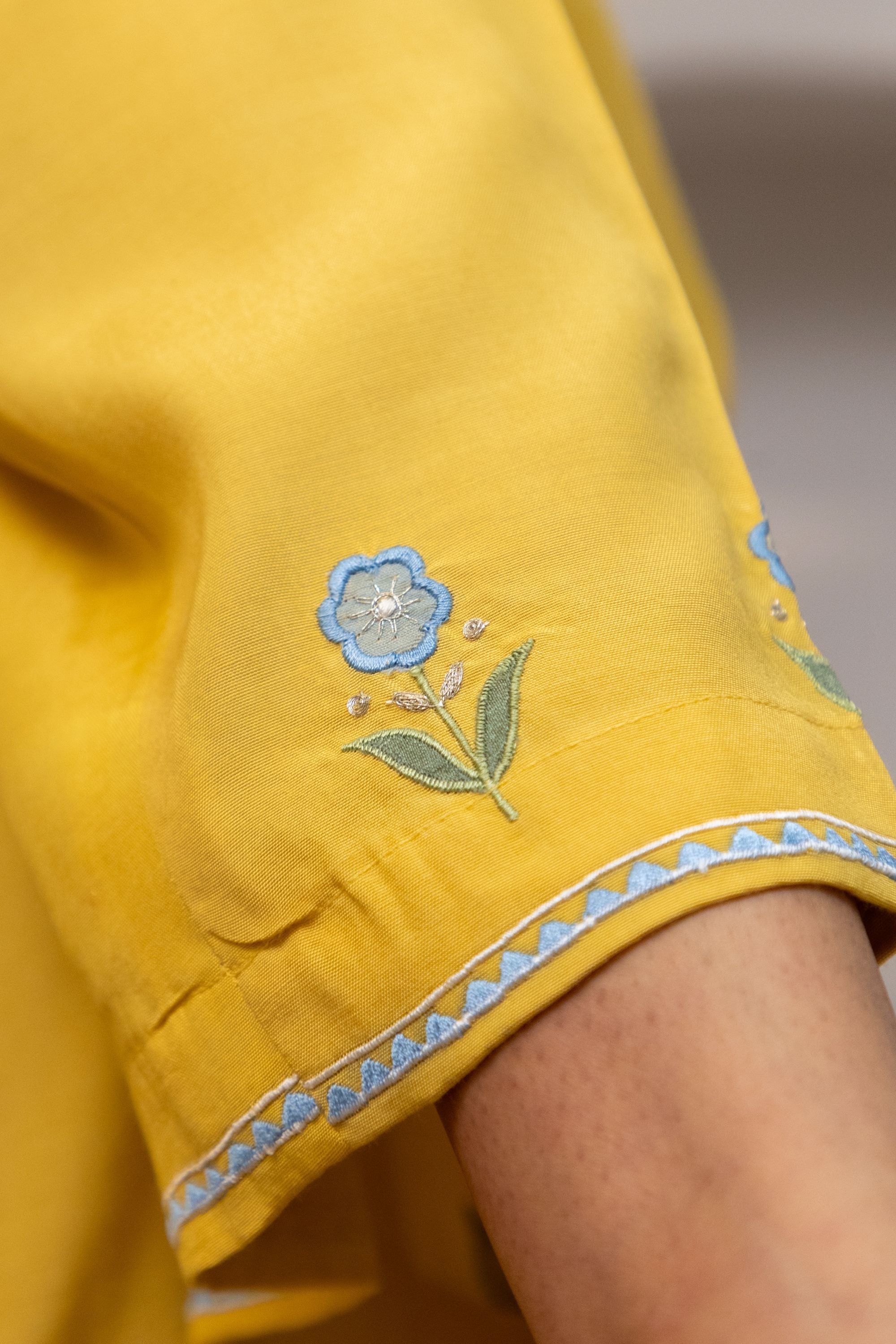 Lemon Flower Festive Coord Set