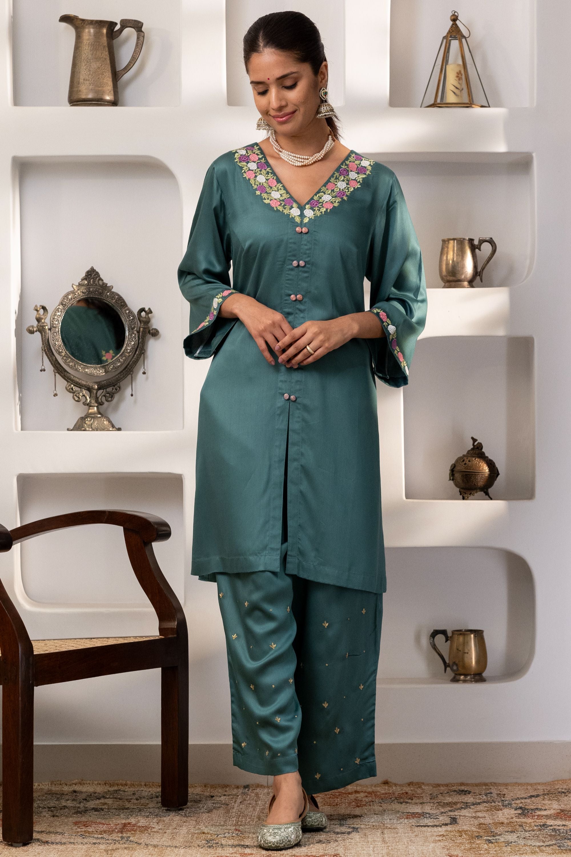 Victorian Rose Garden Co Ord Set