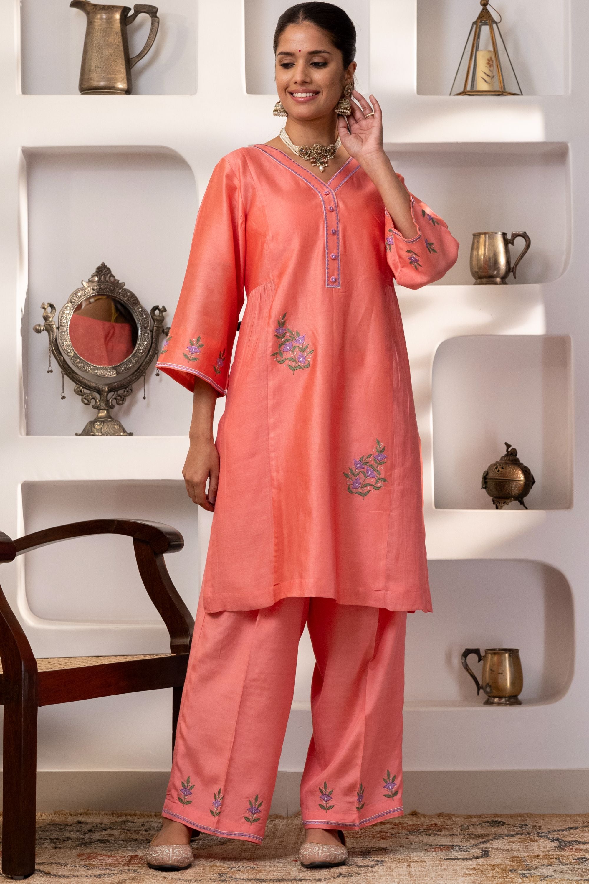 Apricot Festive Suit