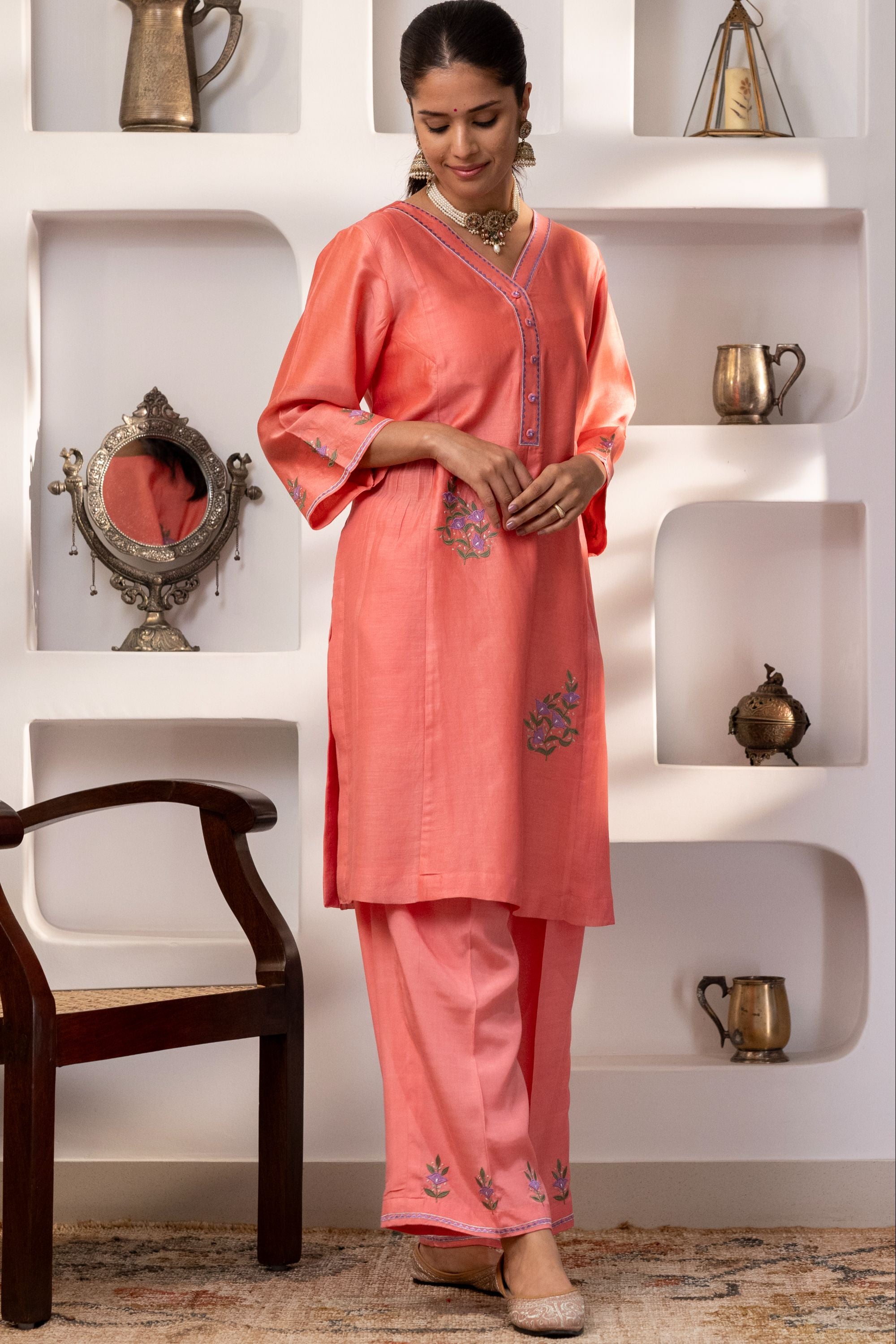 Apricot Festive Suit