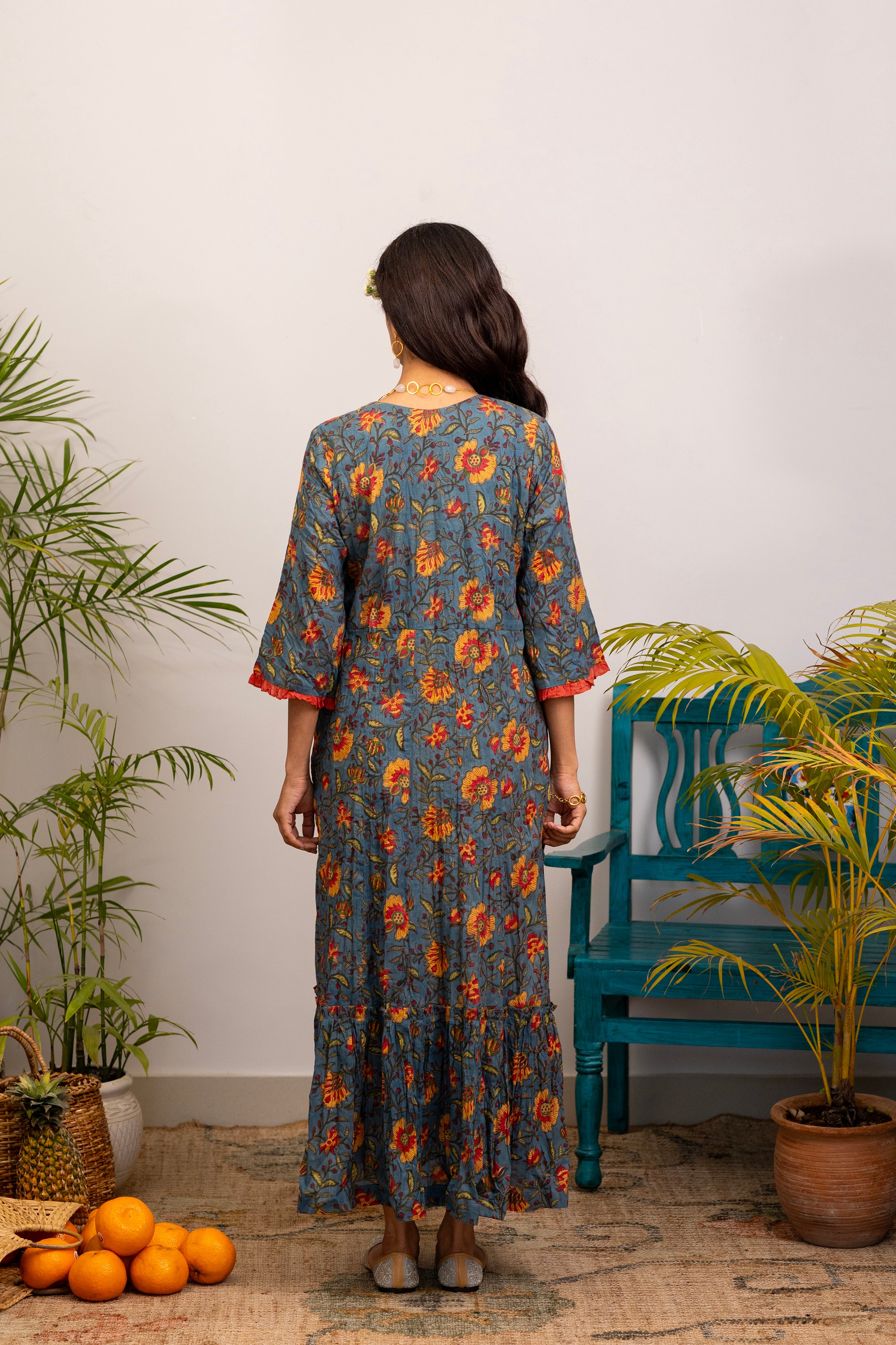 Indigo Meadow Dress