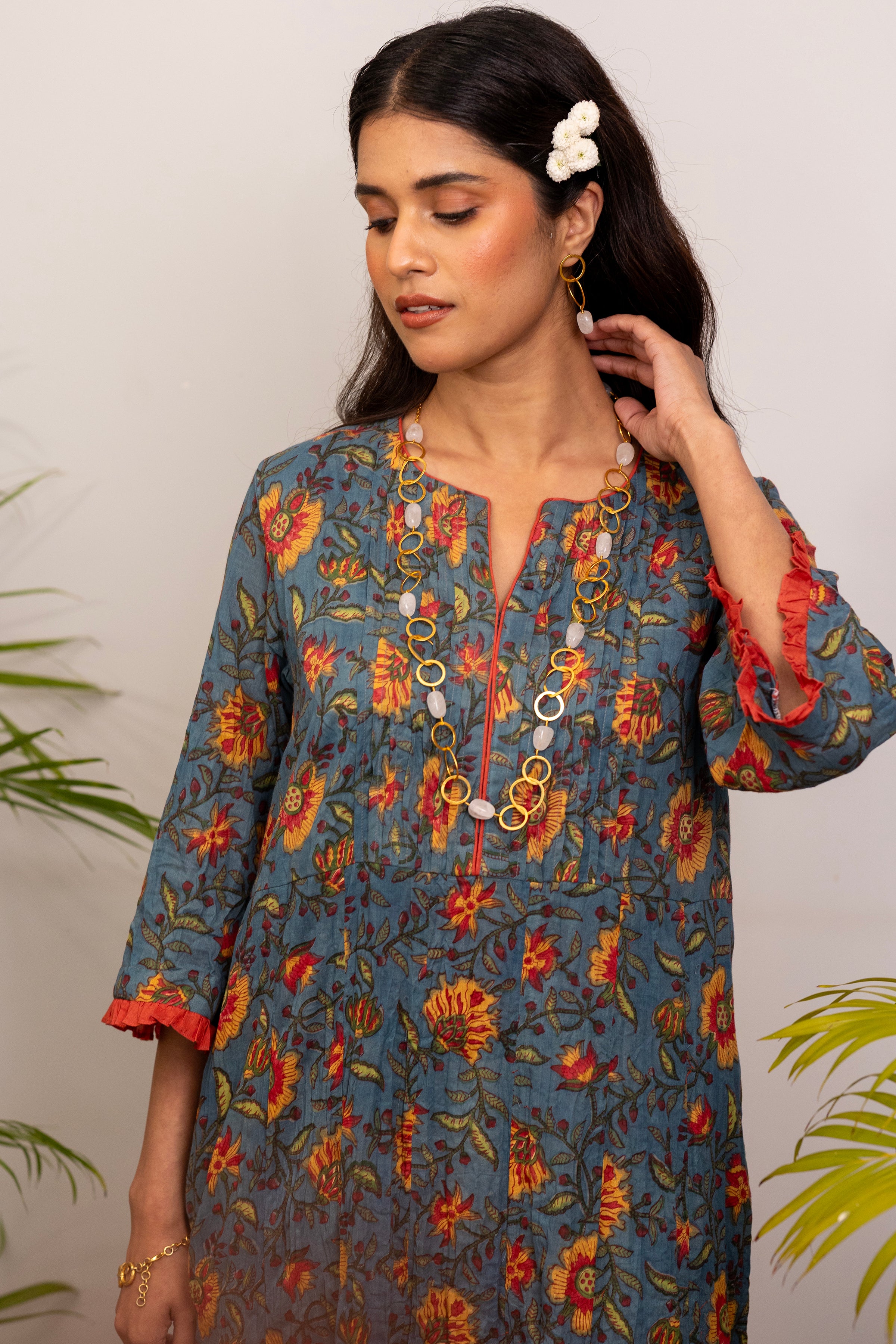 Indigo Meadow Dress