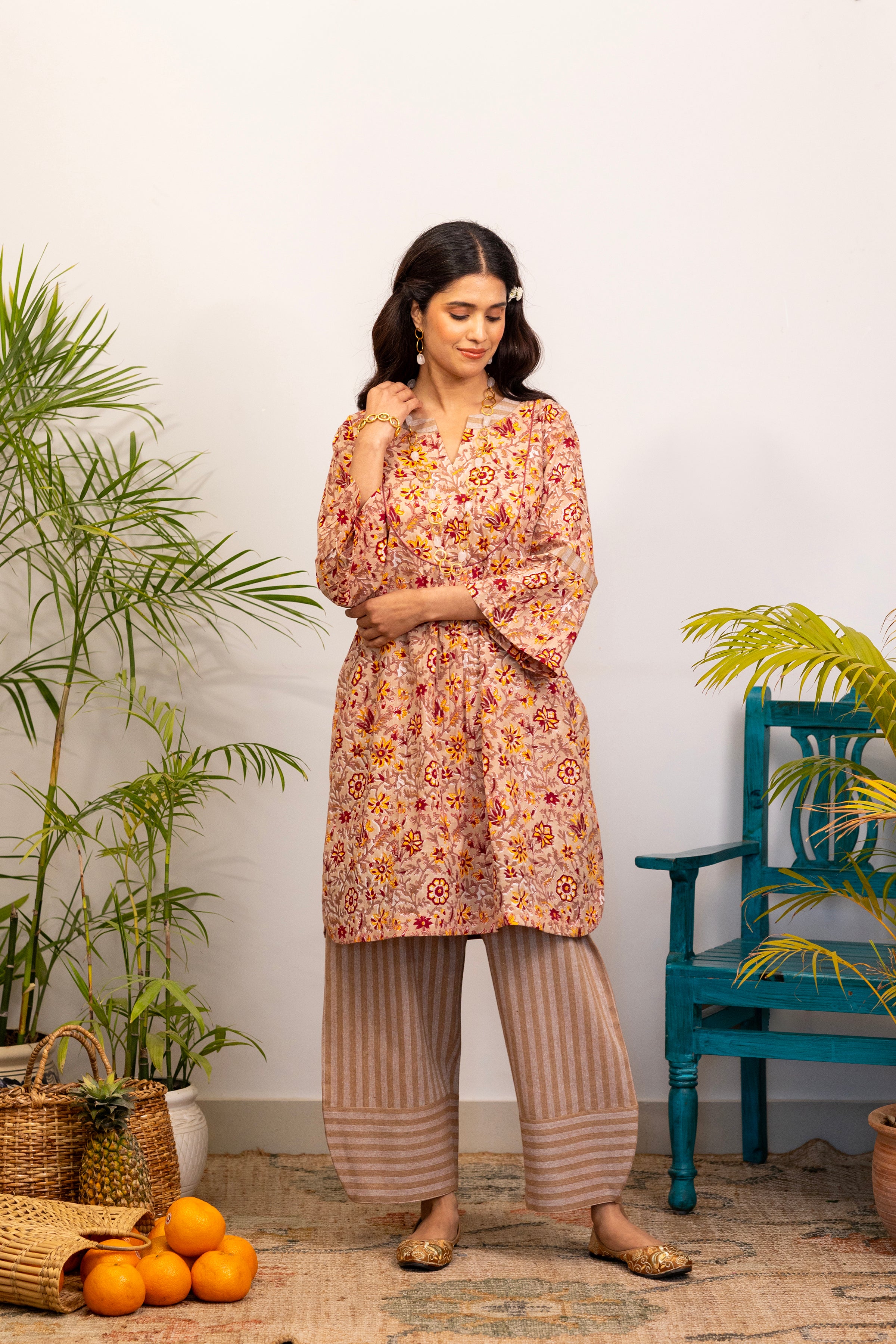 Beige Garden Co-ord Set