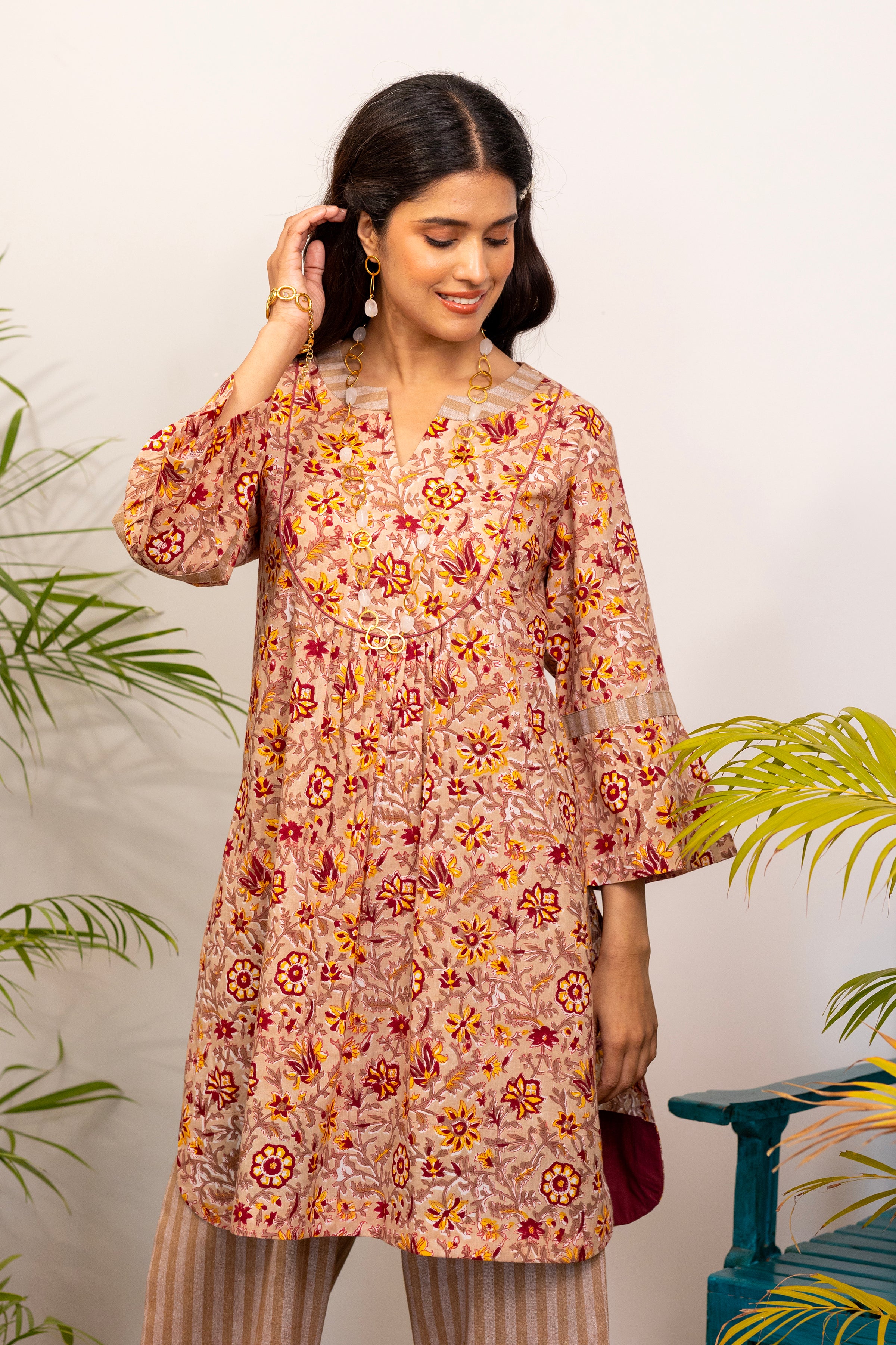 Beige Garden Co-ord Set