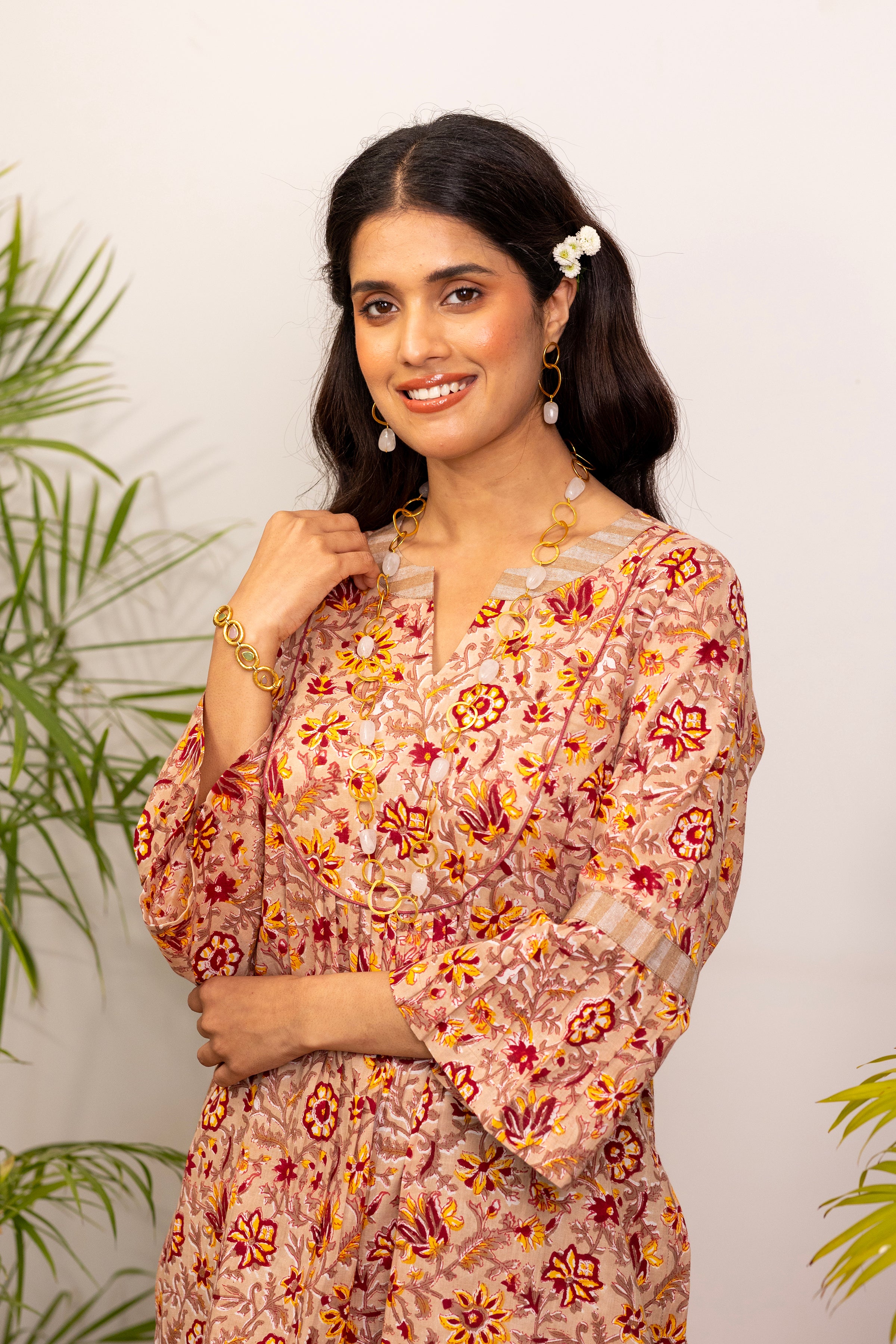 Beige Garden Co-ord Set