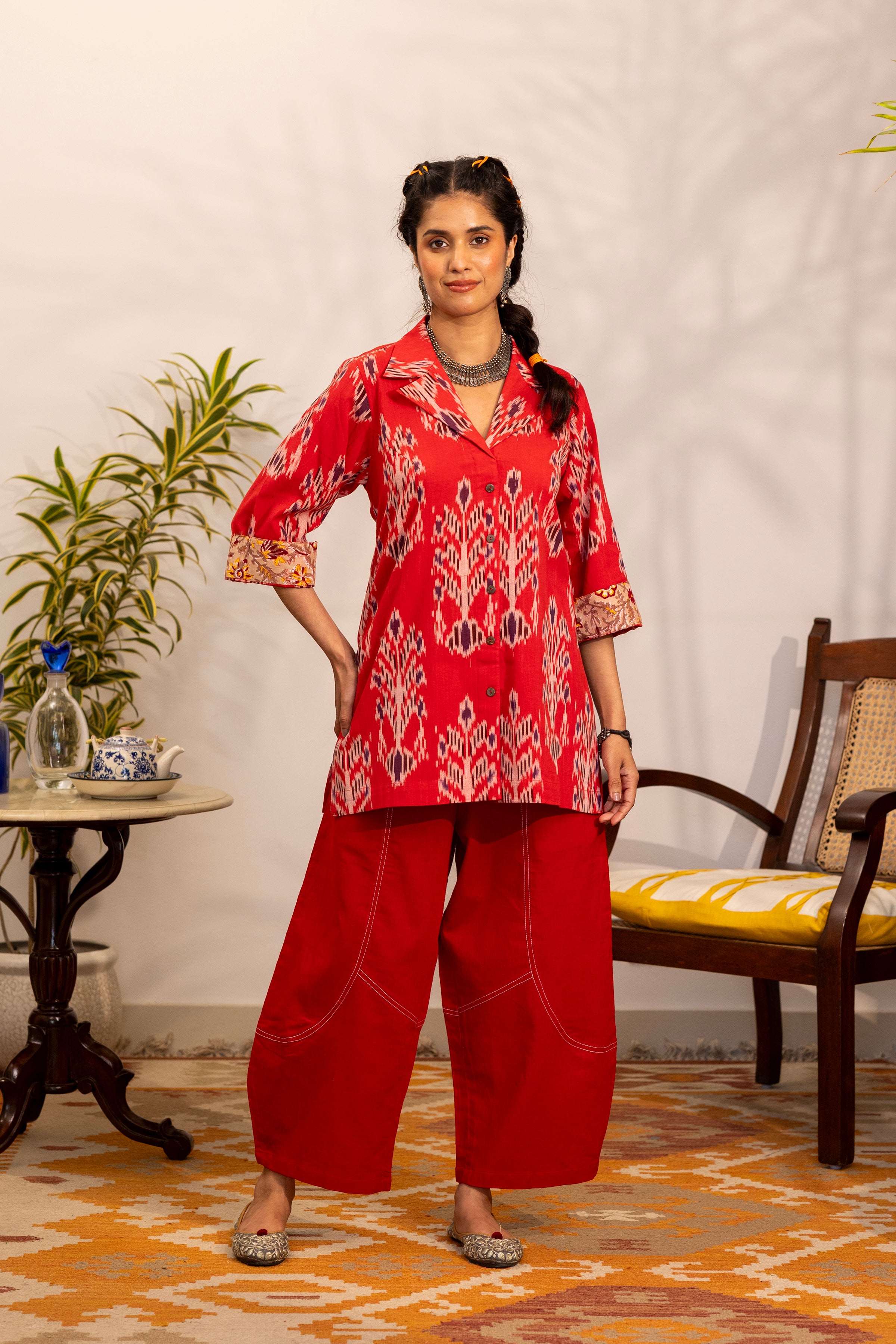 Gulnaar Ikat Co-ord Set