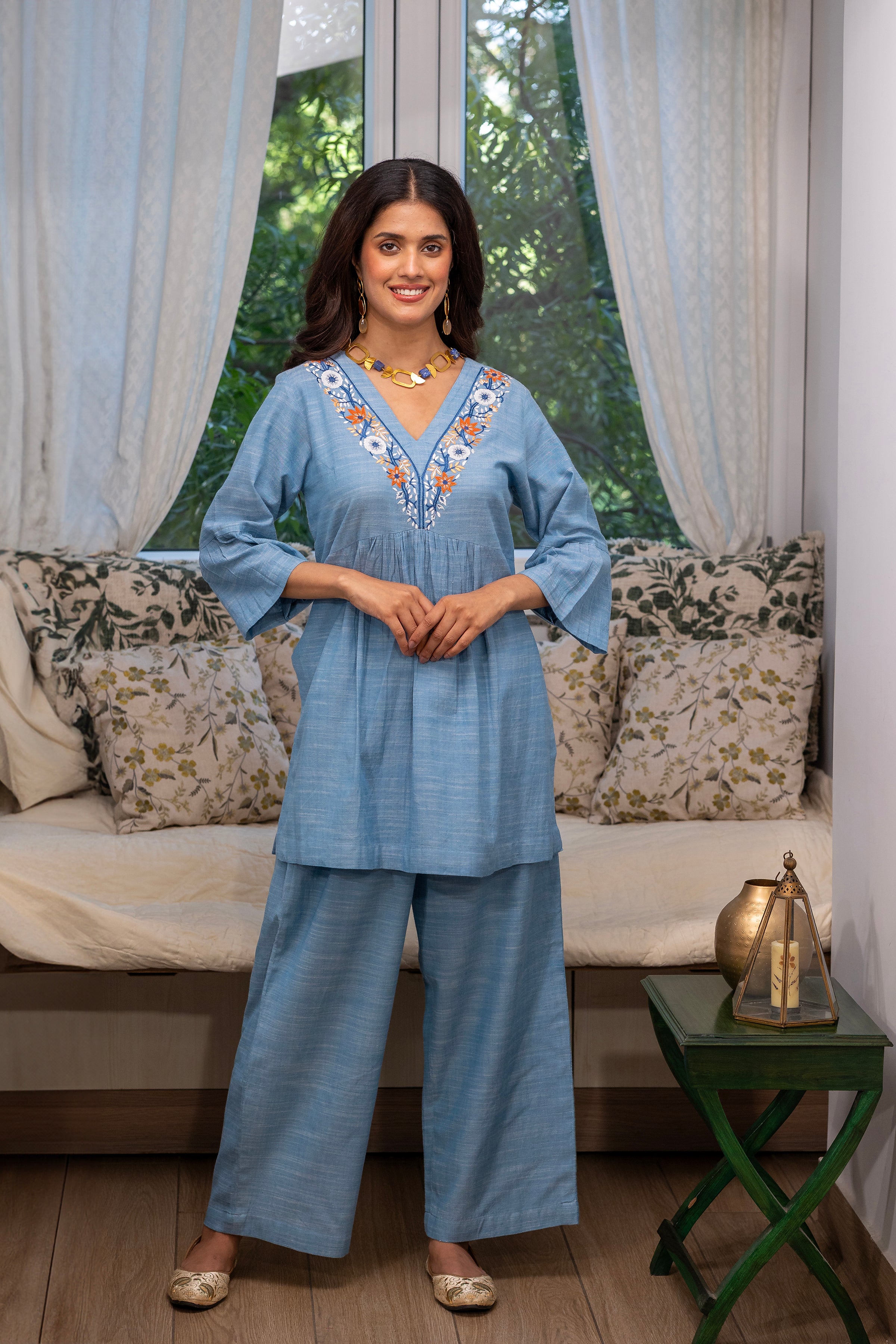 Sky Blossom Co-ord Set