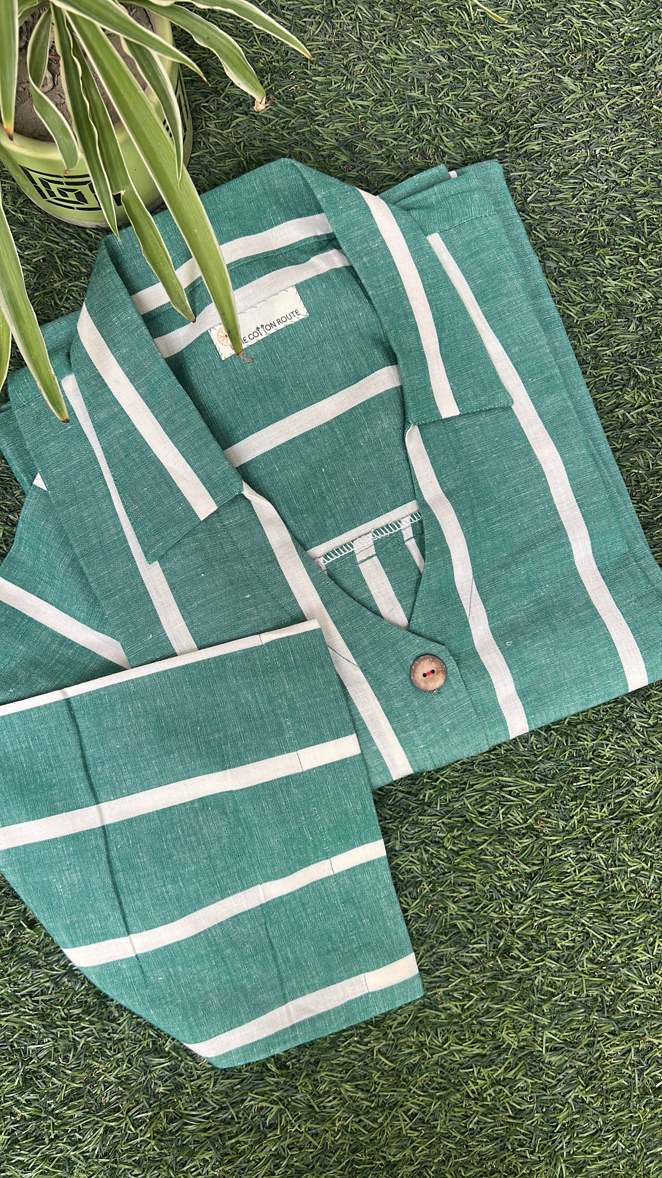 Kale Striped Kurta