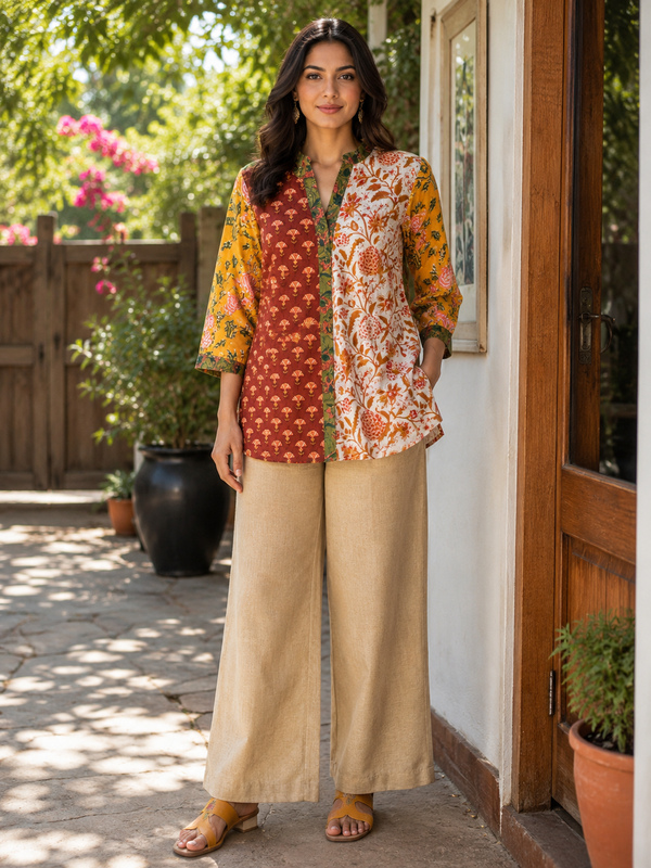 Marigold Patch Top
