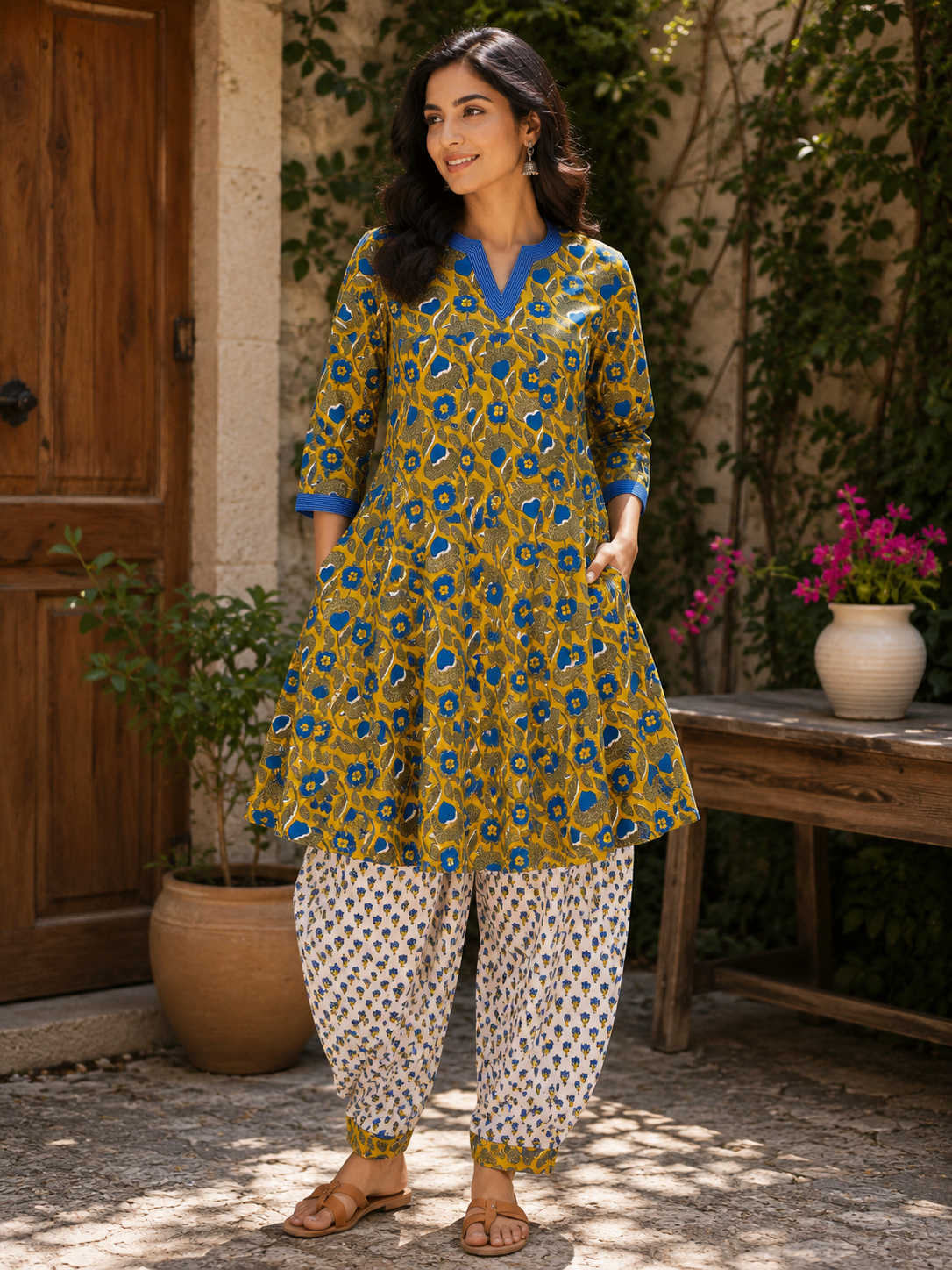 Saffron Bloom Co-ord Set