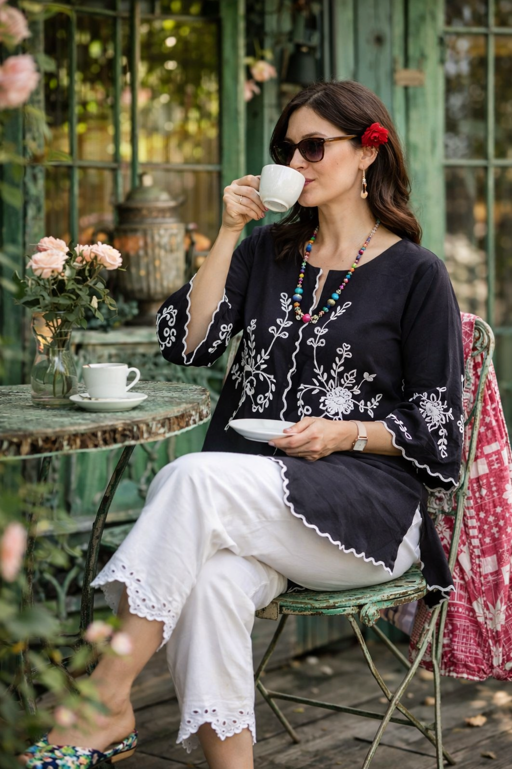 Moonlight Cutwork Pants