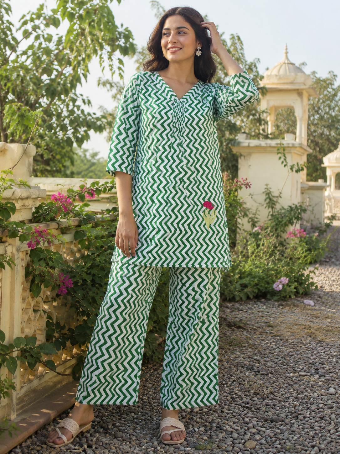 Zigzag Bloom Co-ord Set