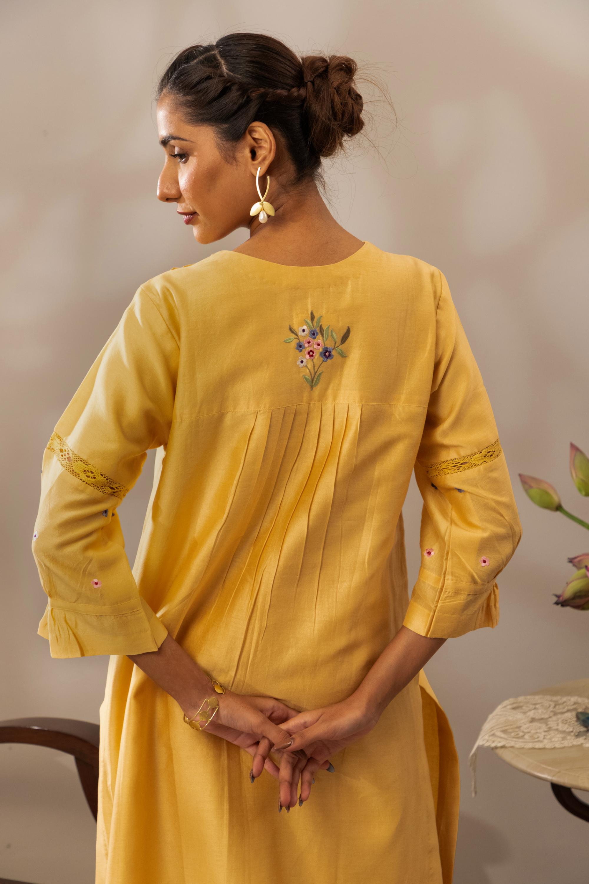 Yellow Garden Kurta Set