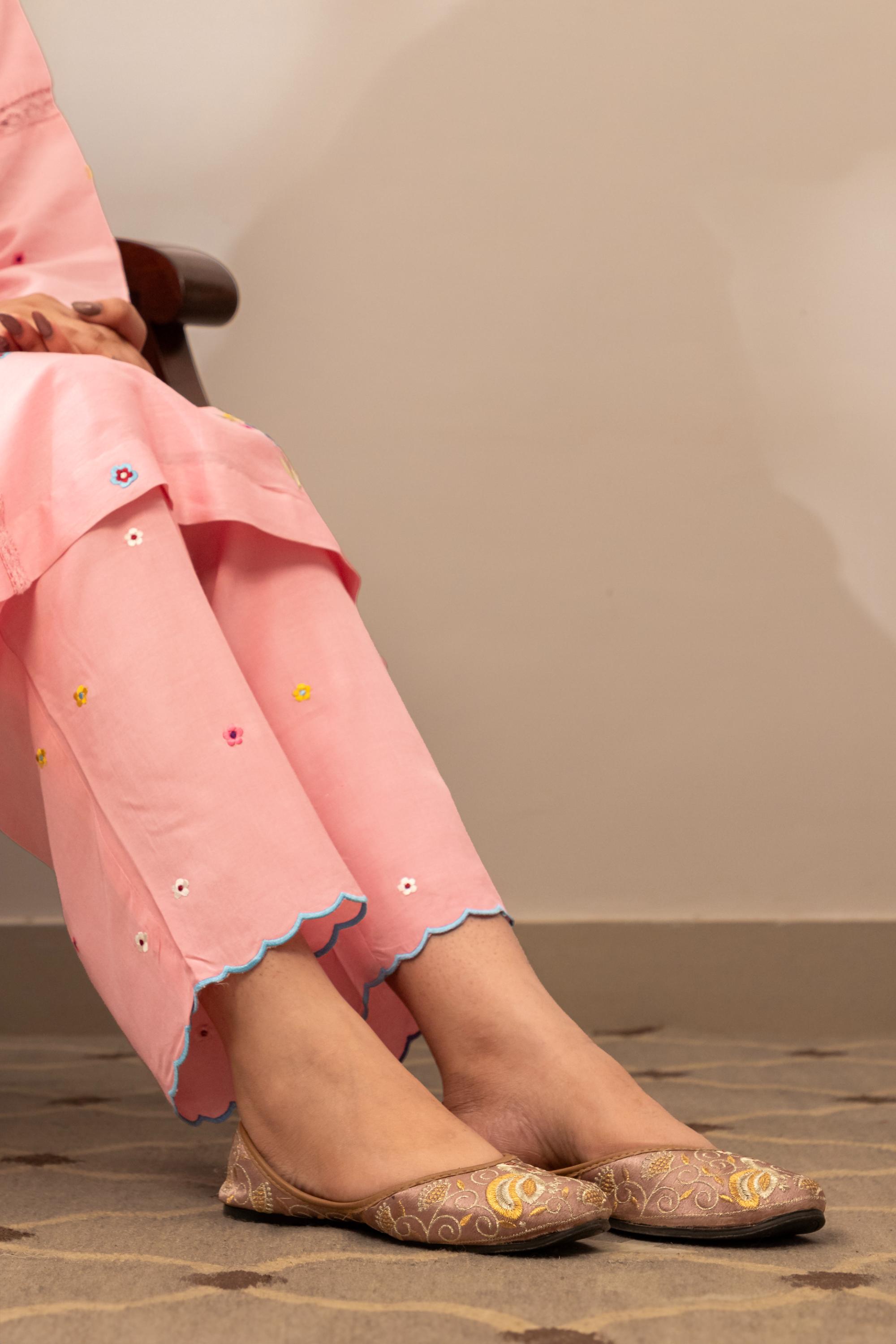 Pink Garden Kurta Set