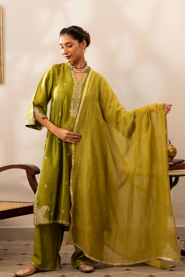 Keri Sunheri Kurta Set