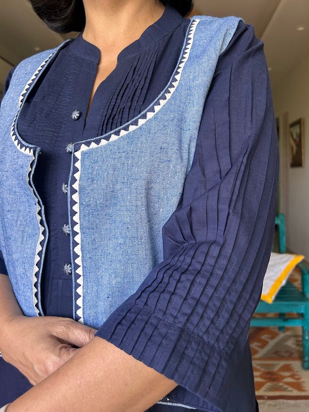 Royal Blue Cotton Co Ord Set