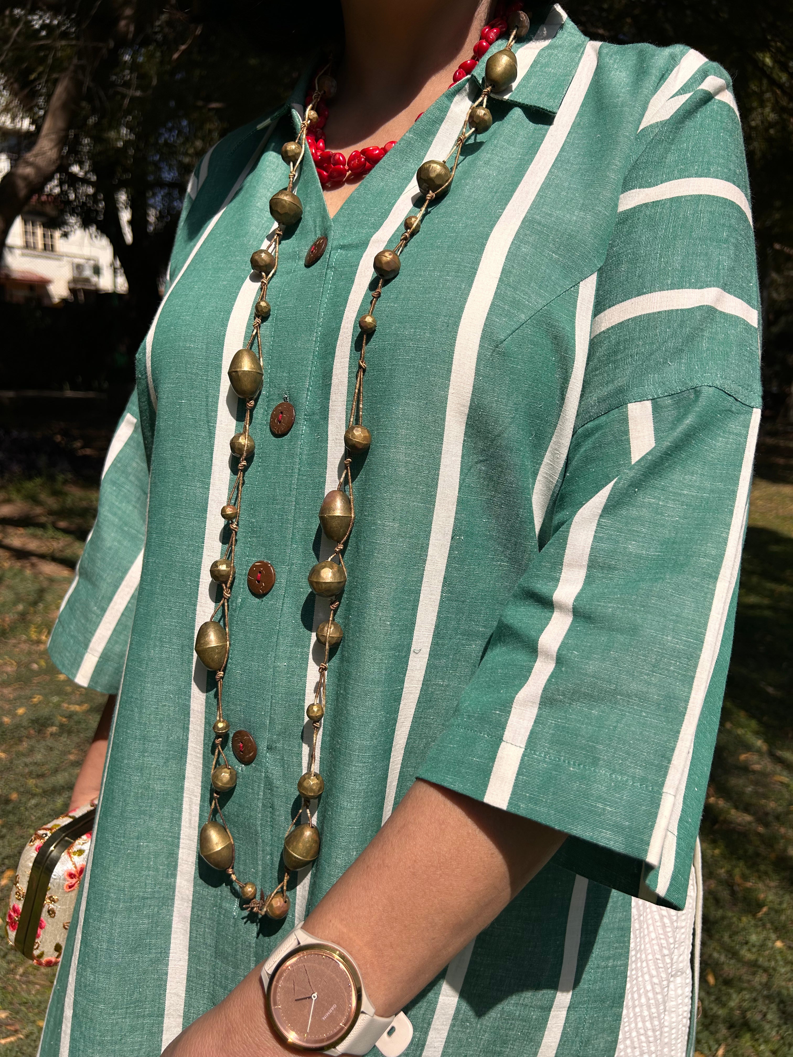 Kale Striped Kurta