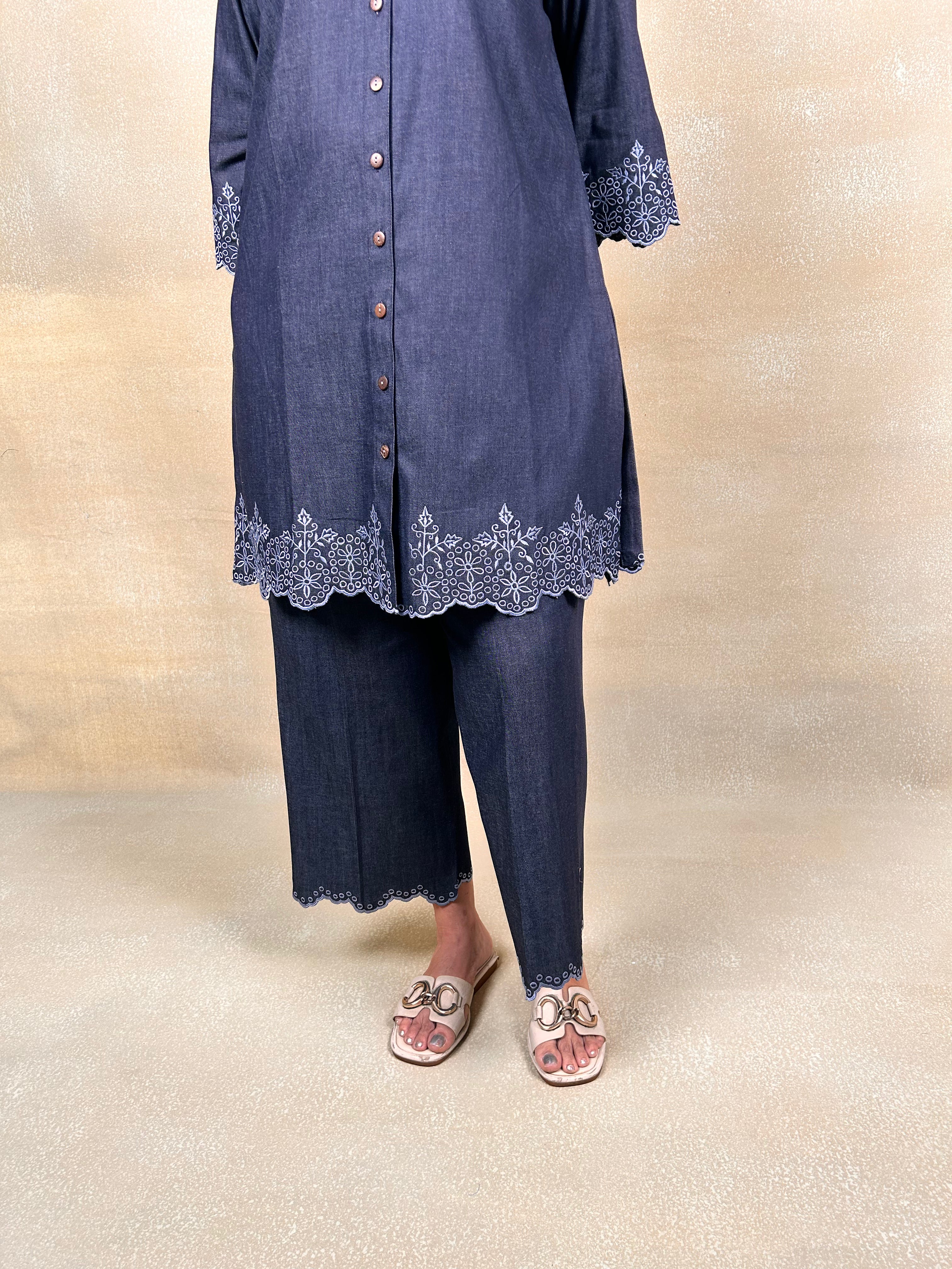 Blue Denim Co Ord Set