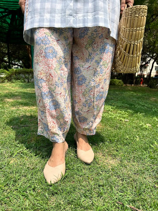 Cotton Checks Pale Blue Co Ord Set