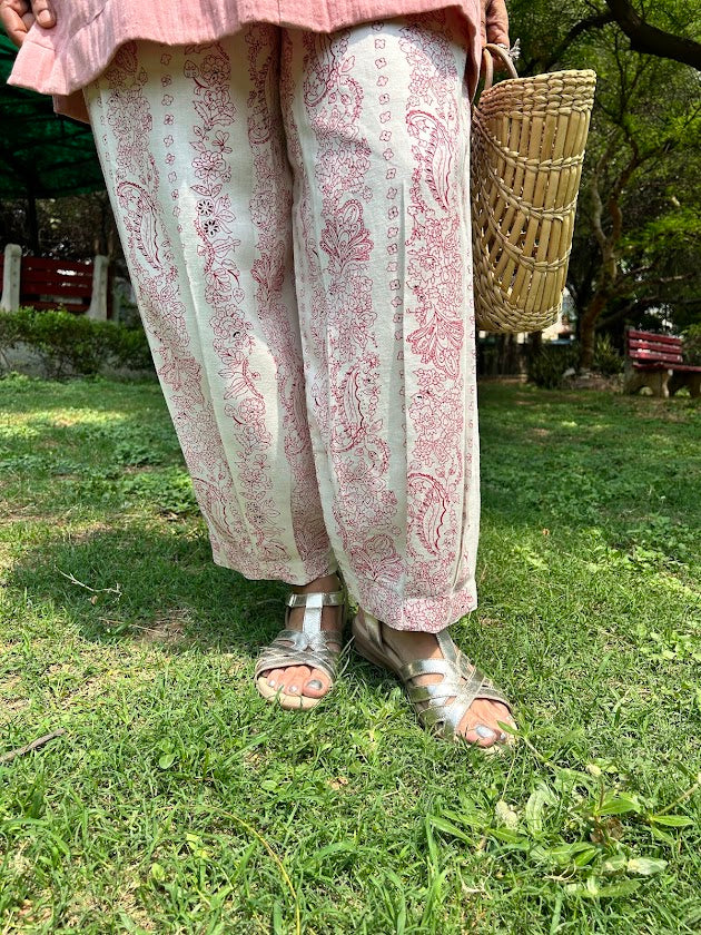Pink Checks Cotton Co Ord Set