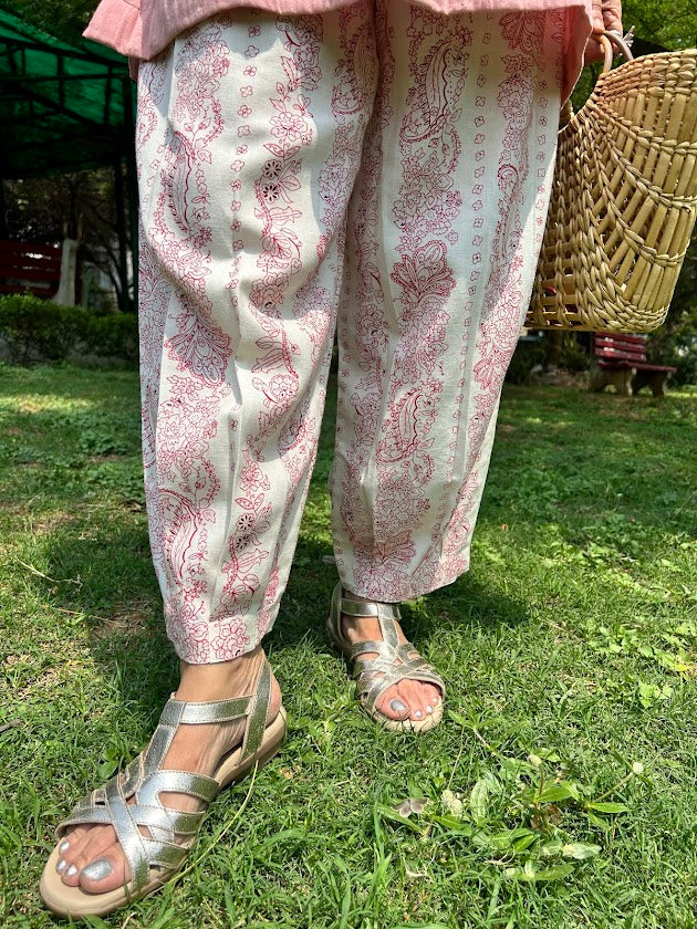 Pink Checks Cotton Co Ord Set