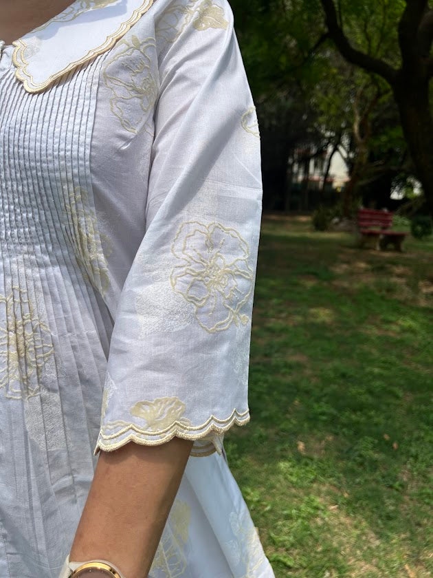 White Cotton Co Ord Set