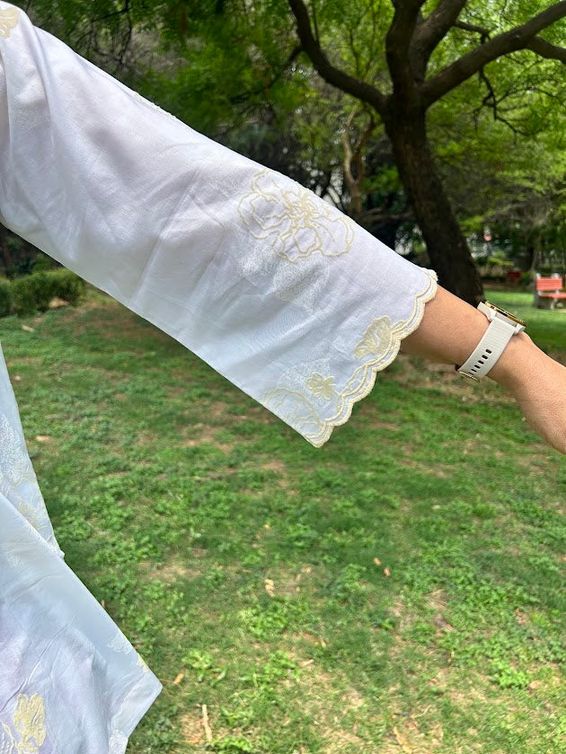 White Cotton Co Ord Set