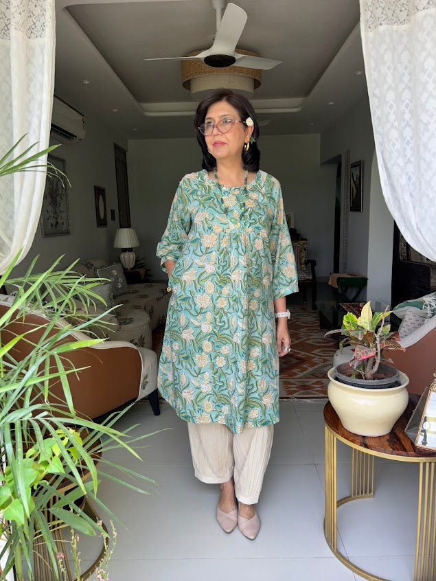 Cotton Green Printed Co Ord Set