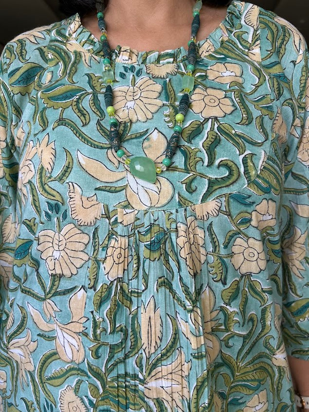 Cotton Green Printed Co Ord Set