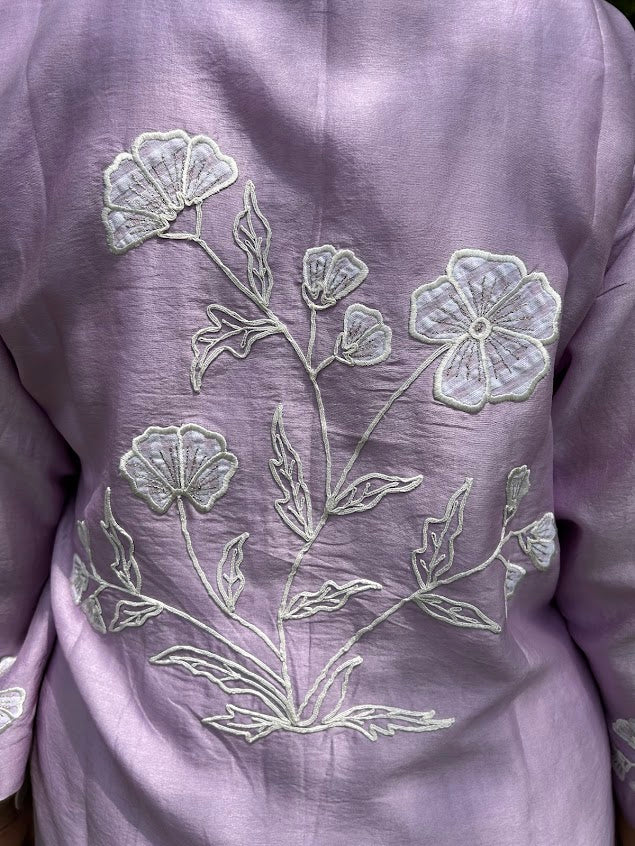 Lavender Appliqué Overlay