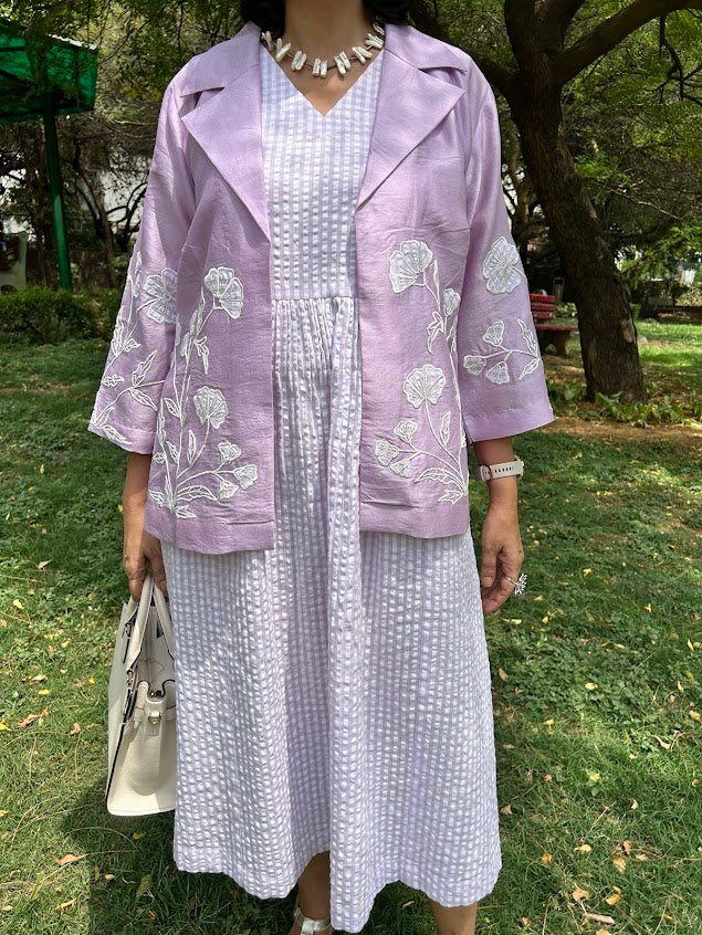 Lavender Appliqué Overlay