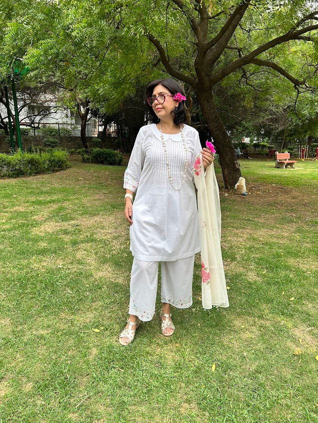 Cotton Snow White Co Ord Set