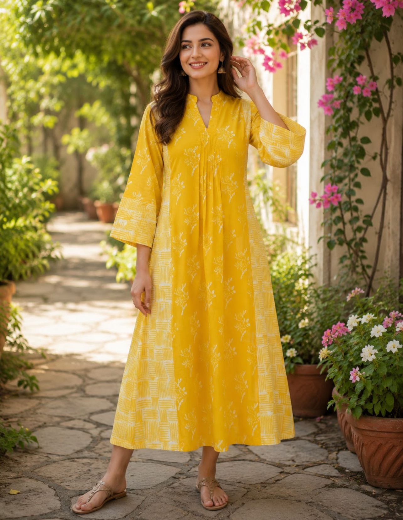 Sunlit Batik Dress