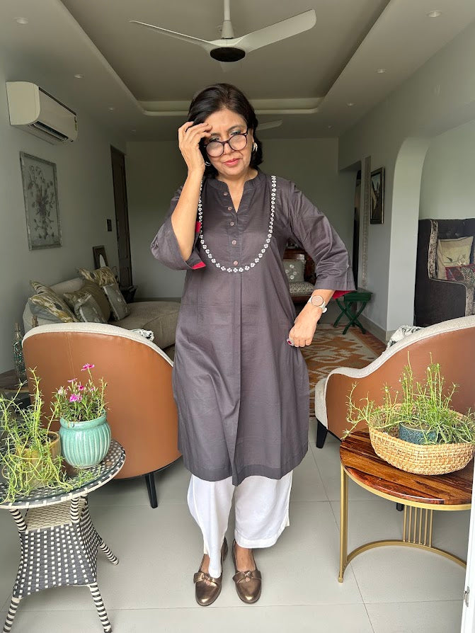 Mogra in Mud Kurta