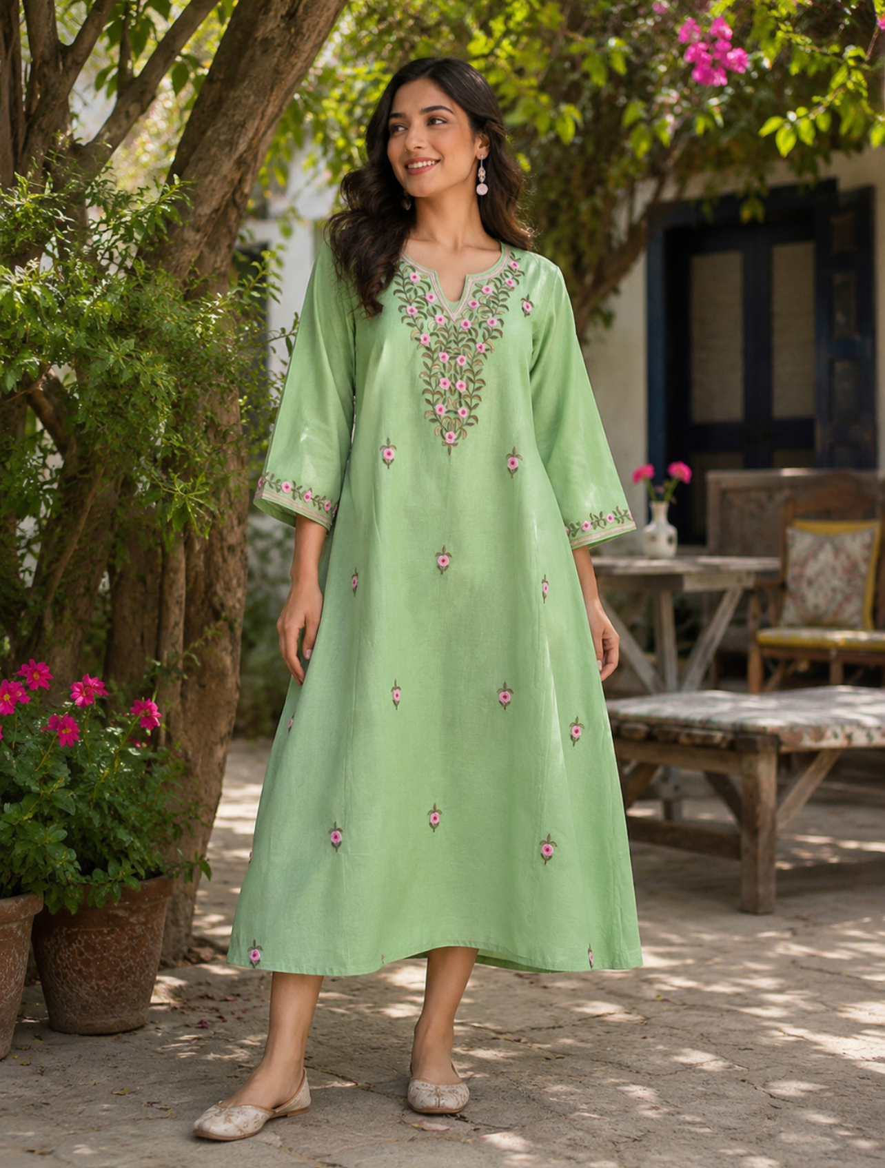 Mint Blossom Dress