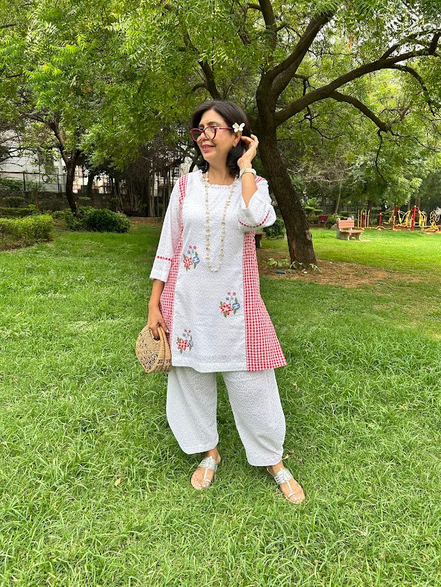 White Hakoba Co Ord Set