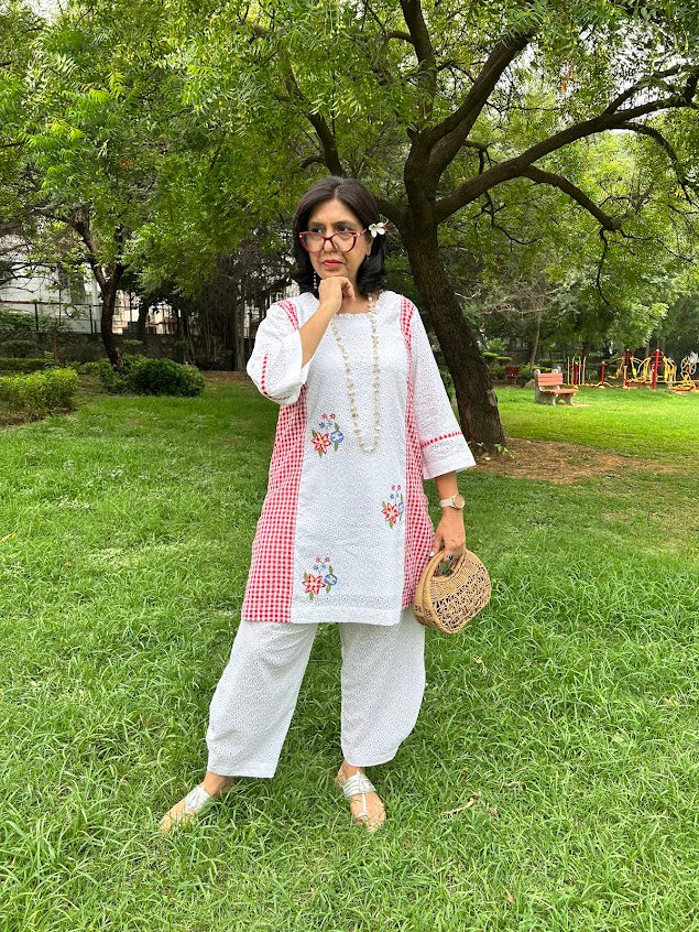 White Hakoba Co Ord Set