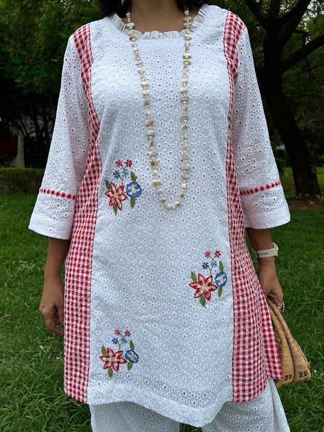 White Hakoba Co Ord Set