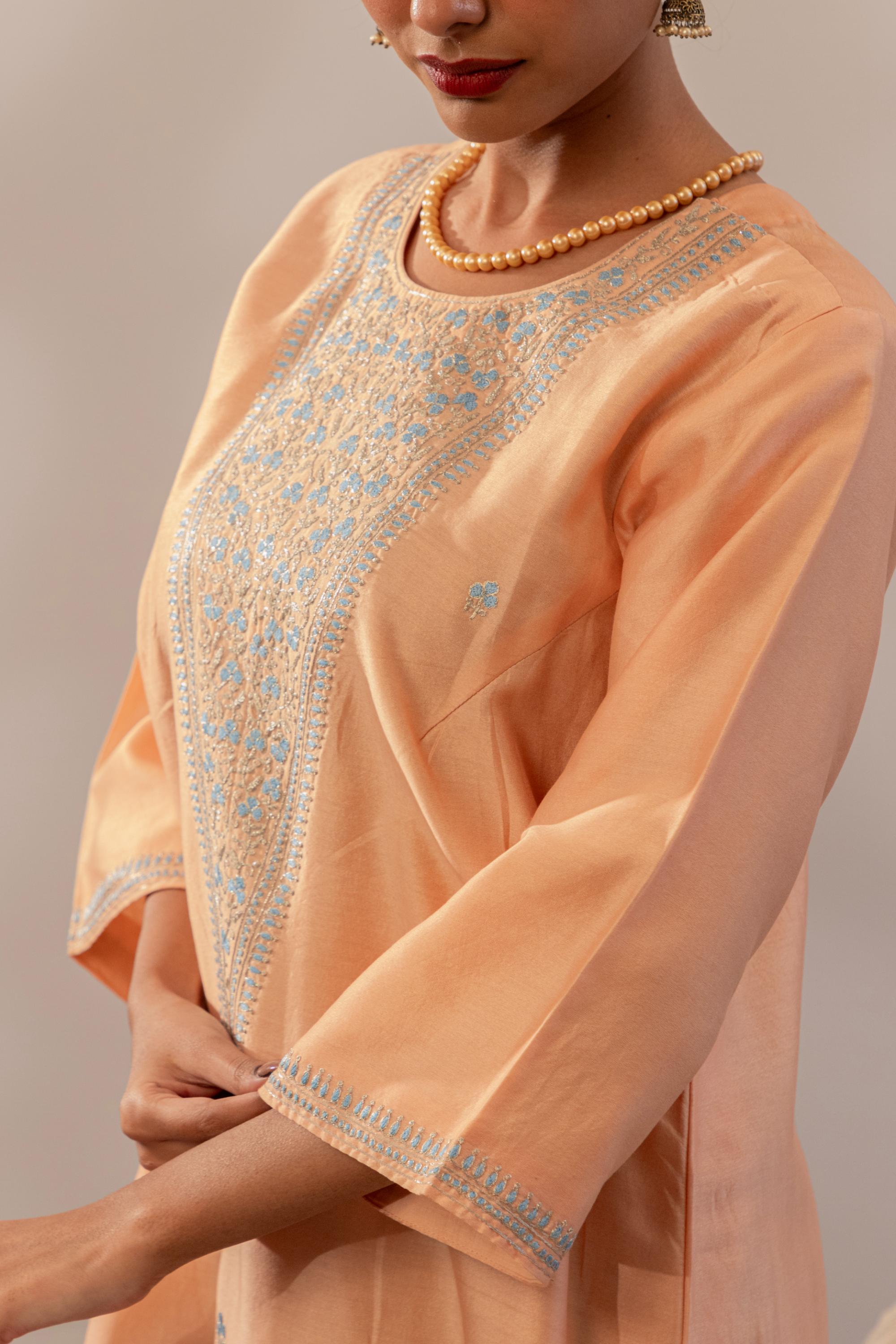 Chand Sunheri Chanderi Kurta