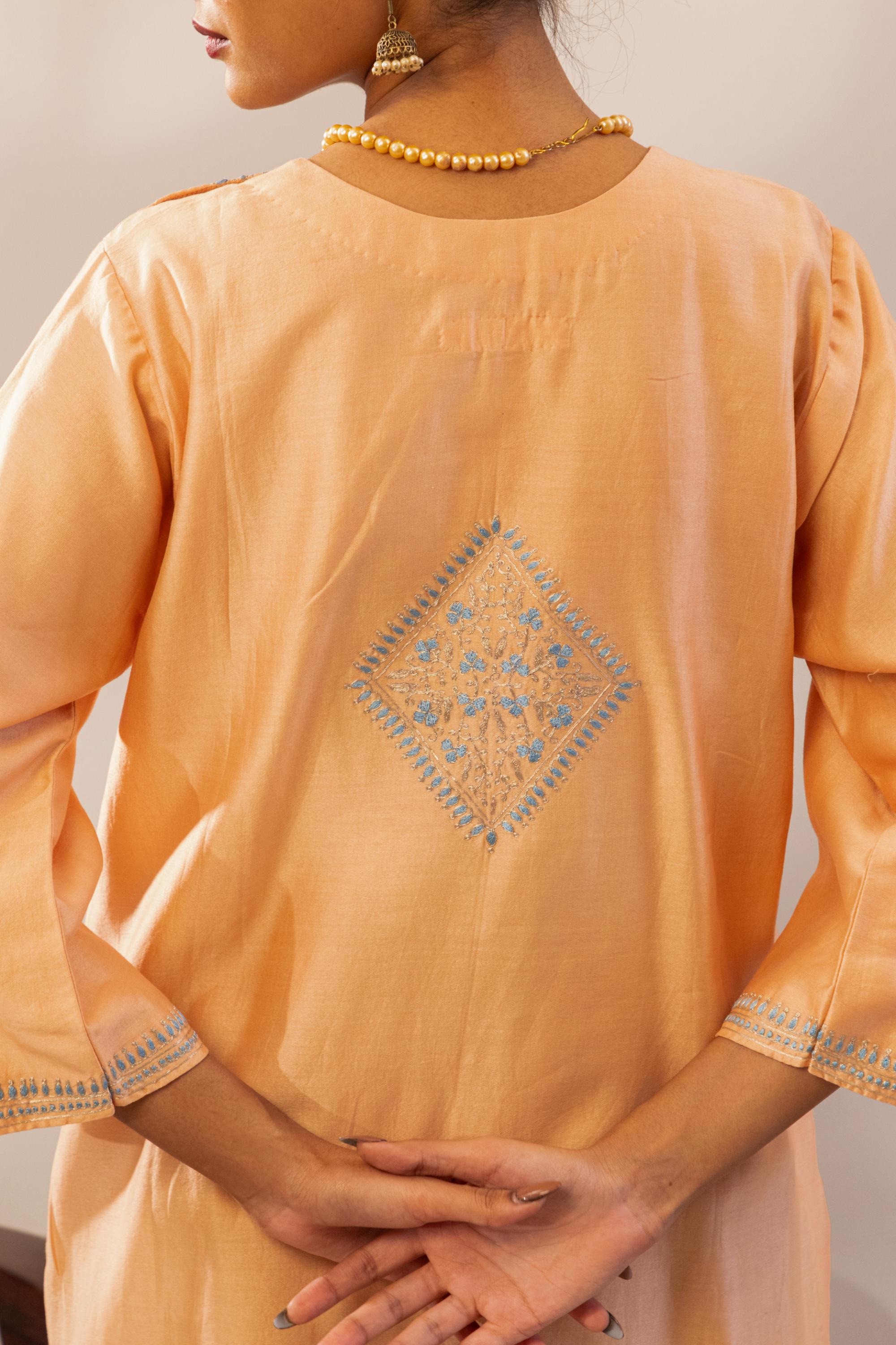 Chand Sunheri Chanderi Kurta